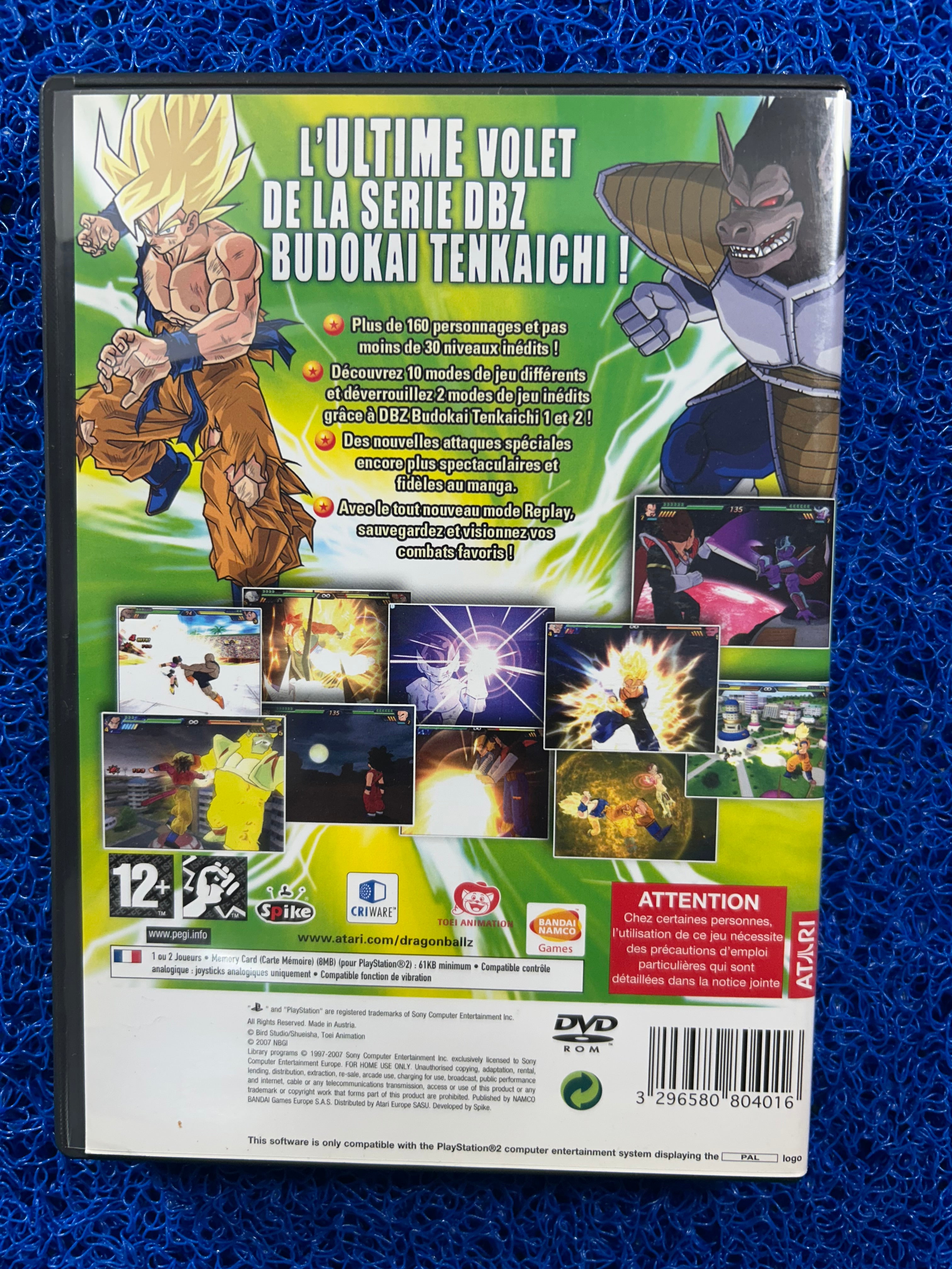 * PS2 Dragon ball z budokai tenkaichi 3 (E)