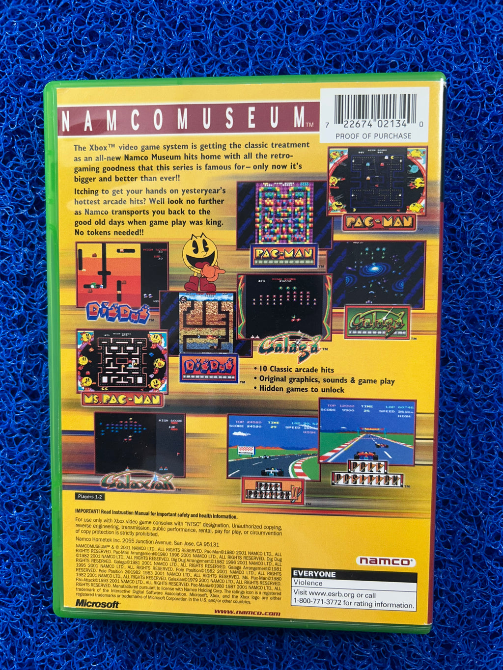 XBOX Namco museum (A)
