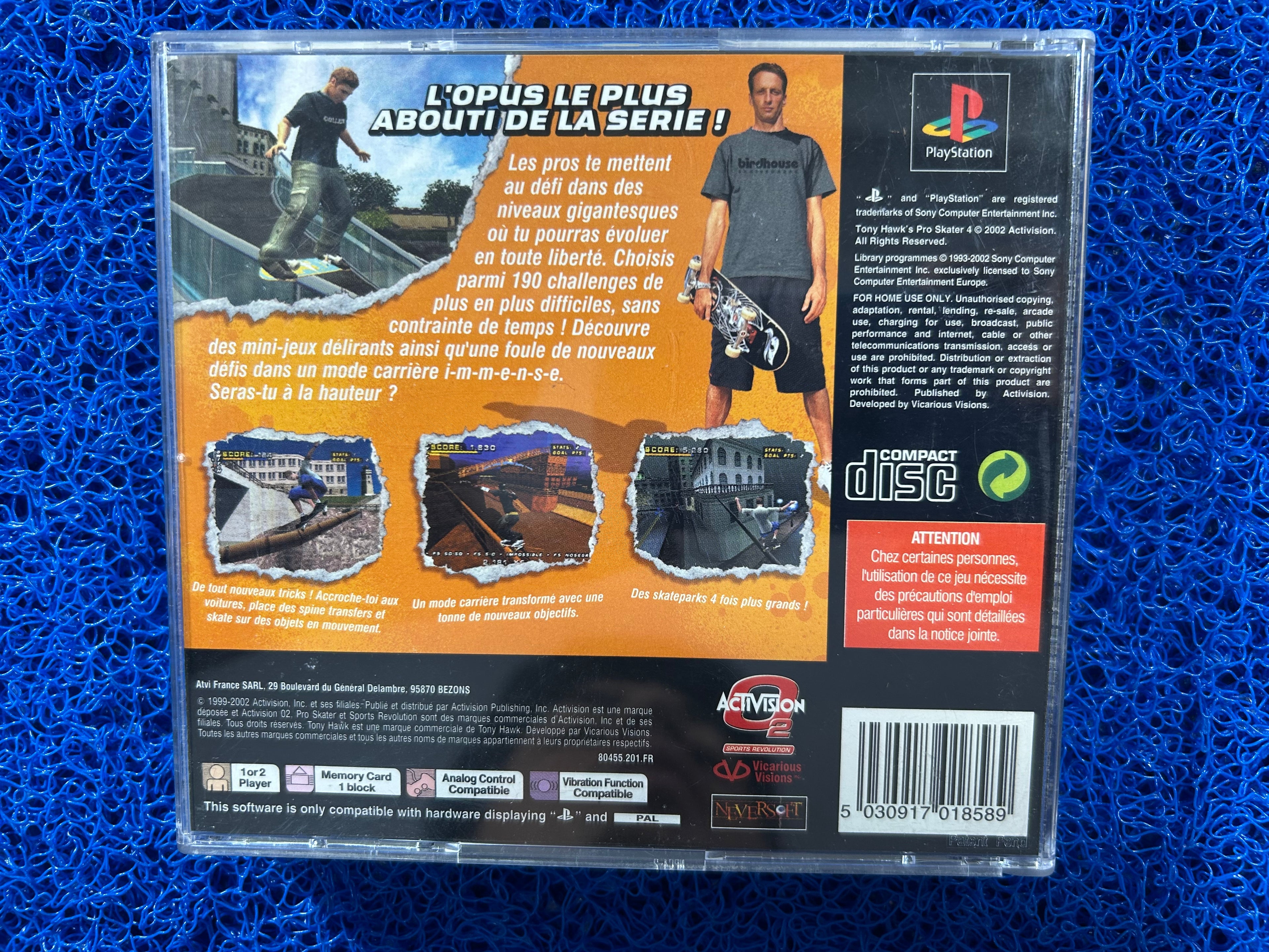 PS1 Tony hawk 4 (E)