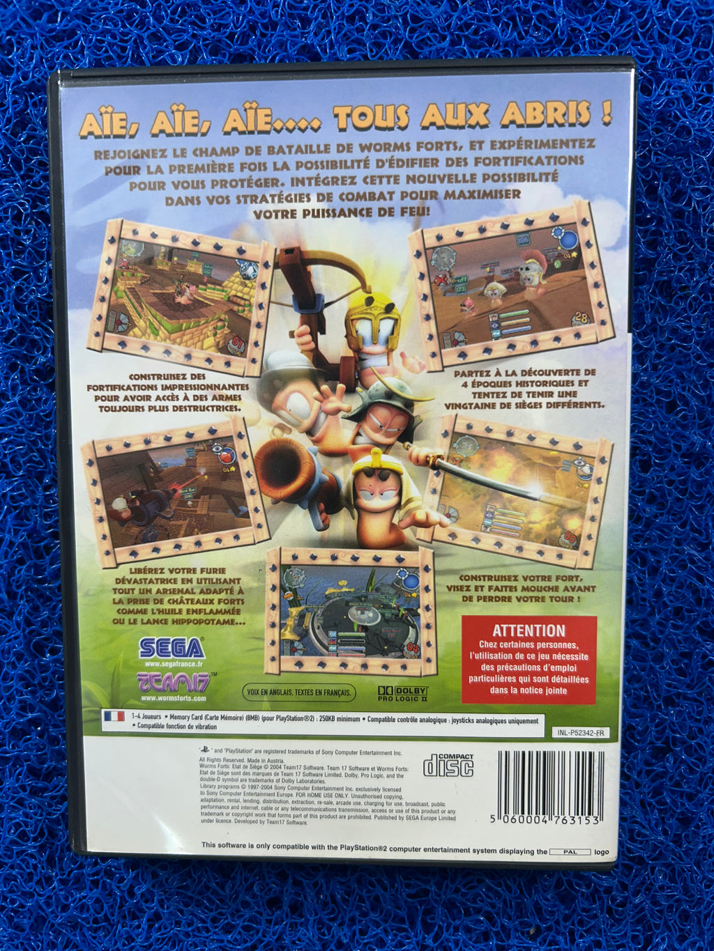 PS2 Worms forts (E)