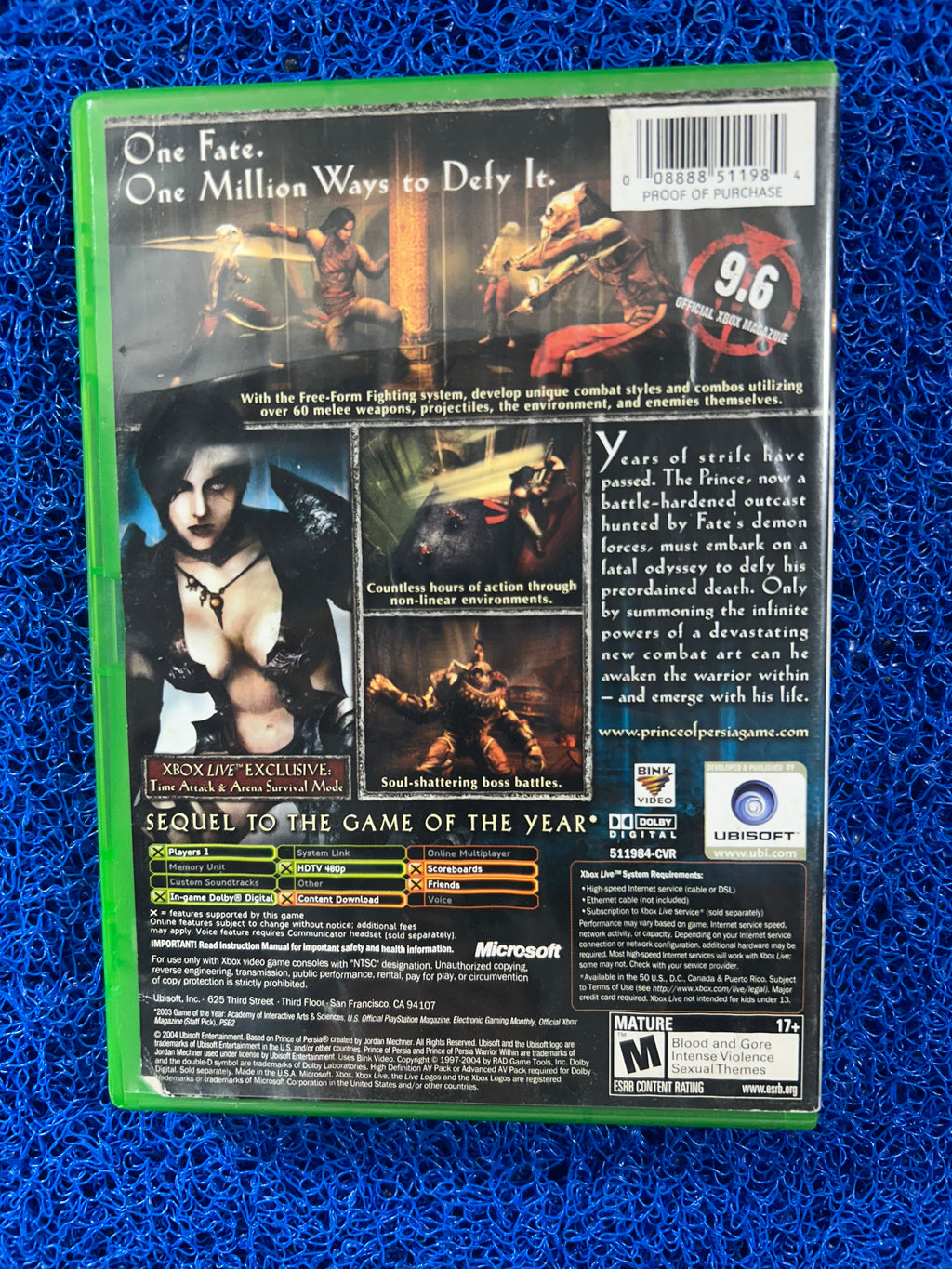XBOX# Prince of persia warrior within (A)