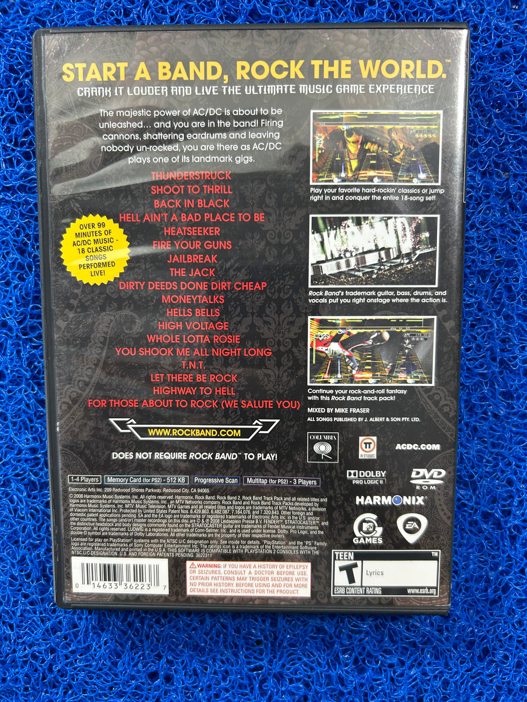 PS2 AC DC Rockband (A)