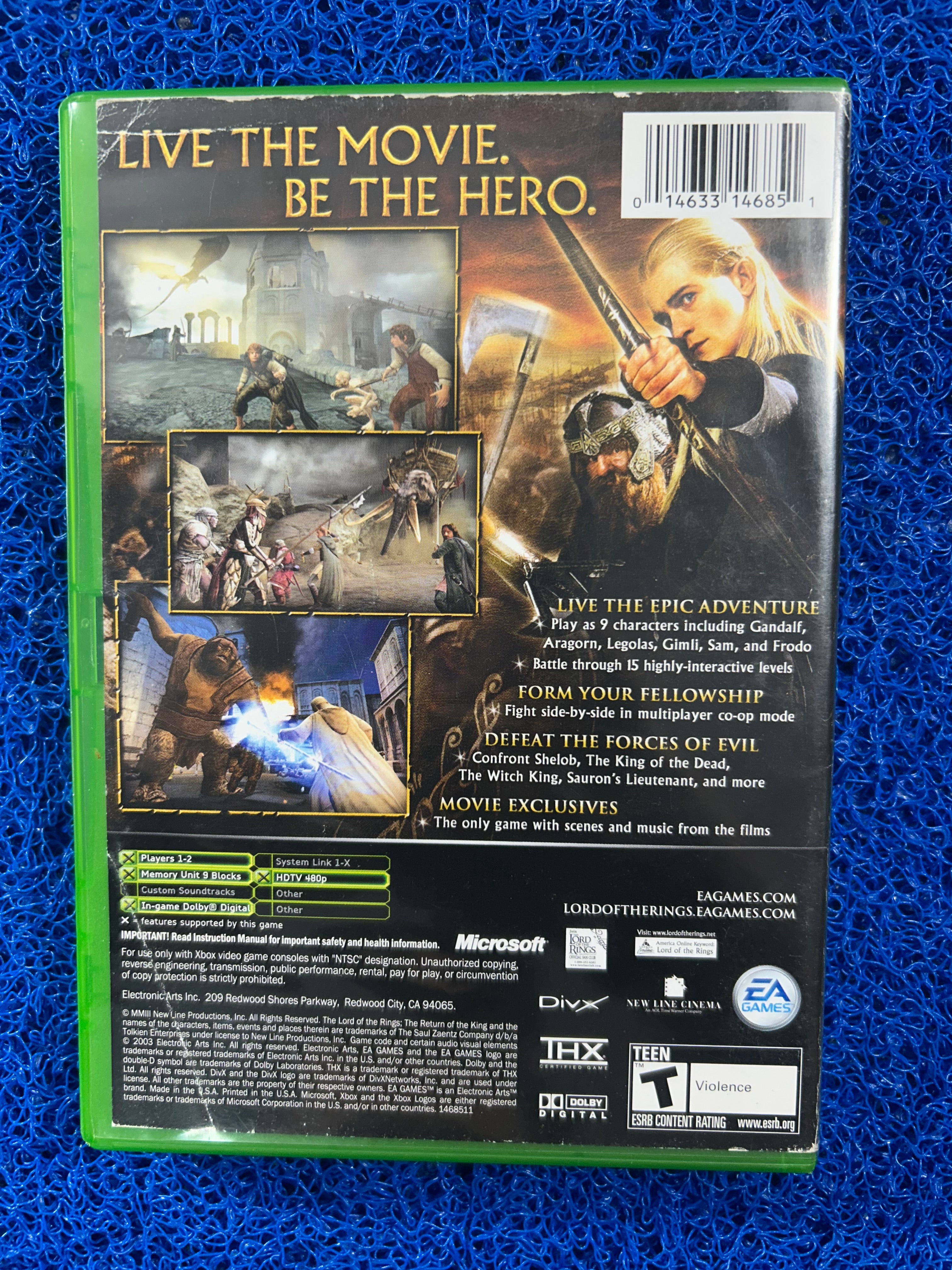 XBOX# The lord of the rings the returns of the king (A)