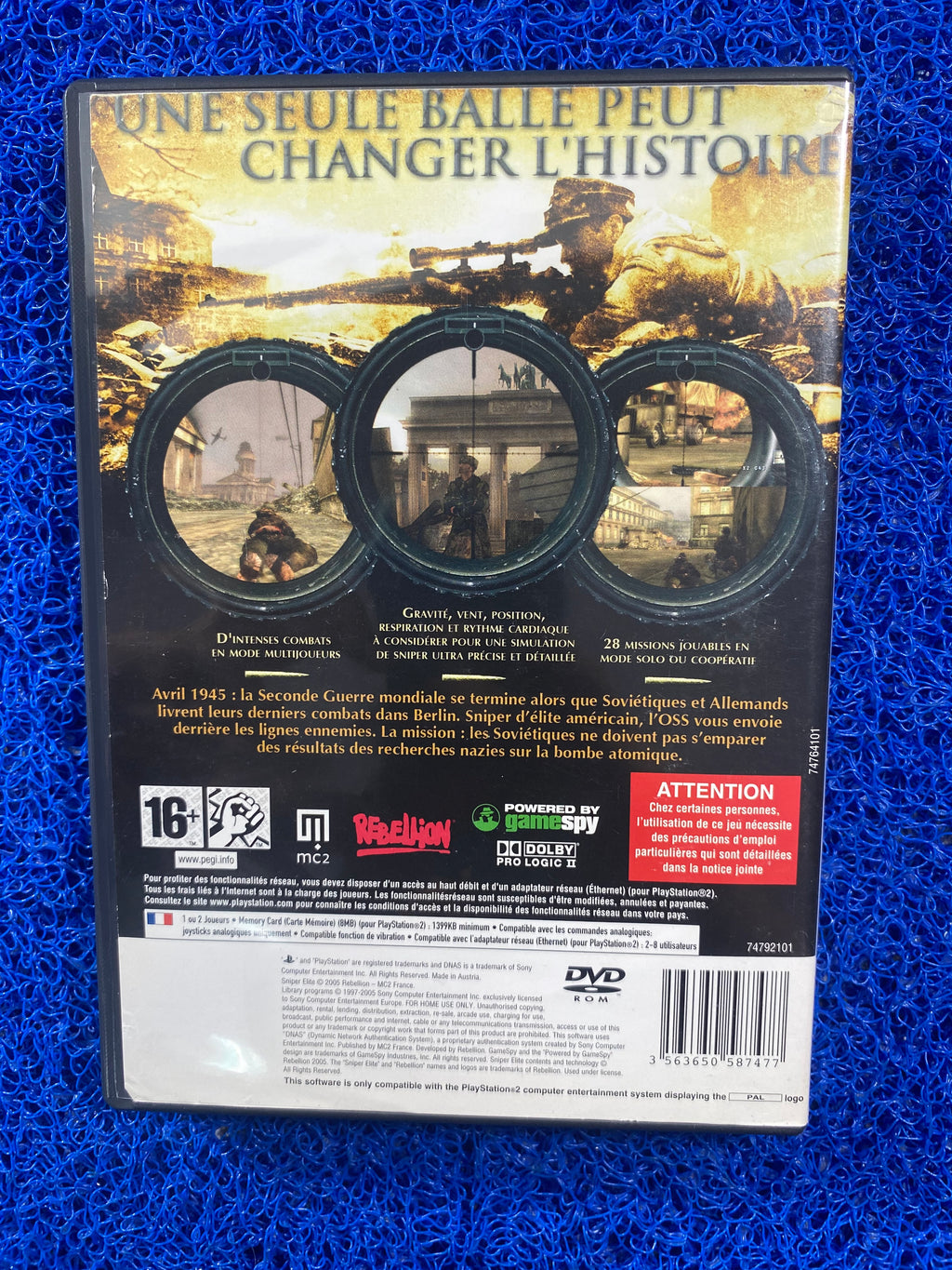 PS2# Sniper elite (E)
