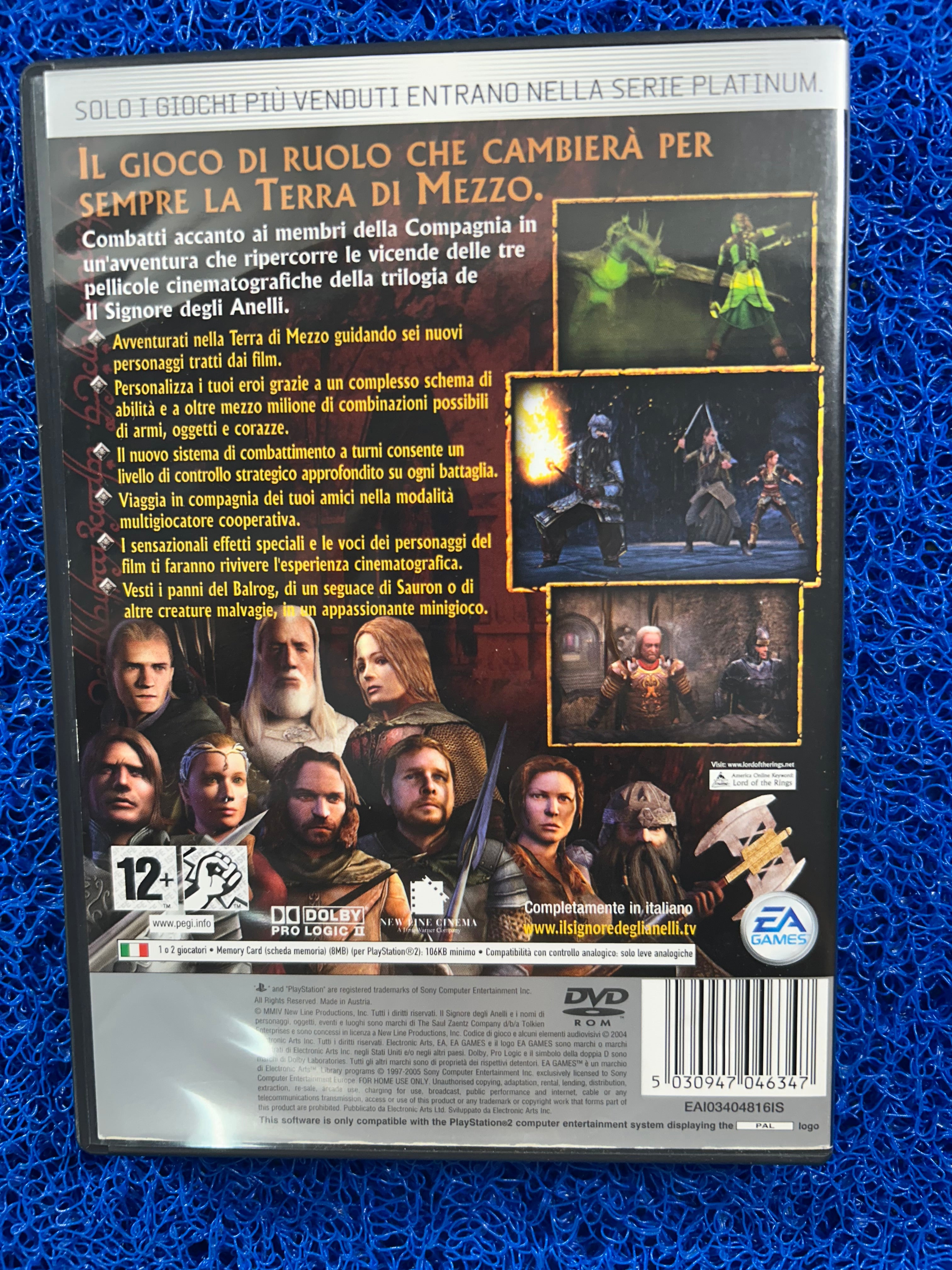 PS2 The lord of the rings the third age (E)