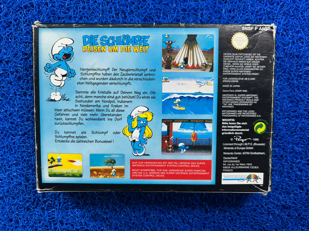 SNES Box Smurfs (E)