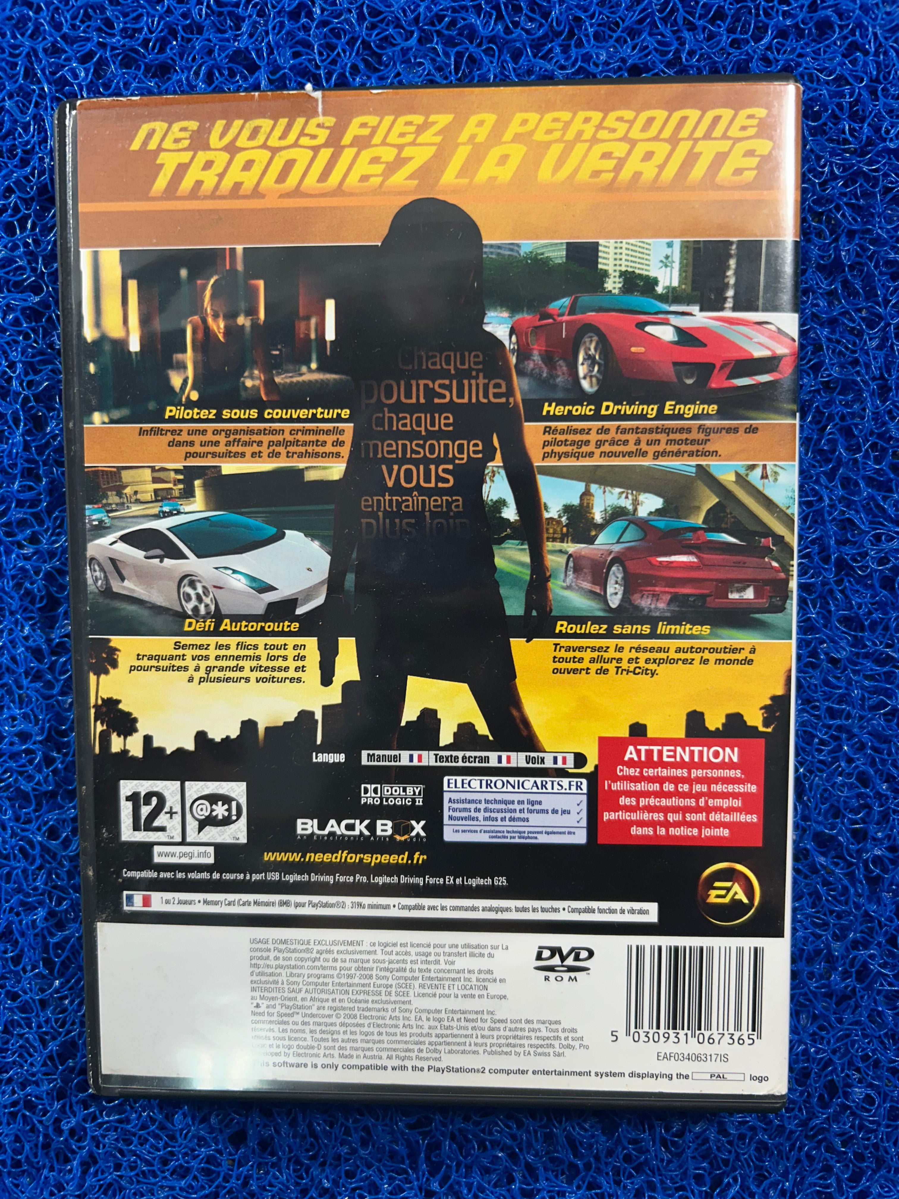 PS2 Need for speed undercover (E)