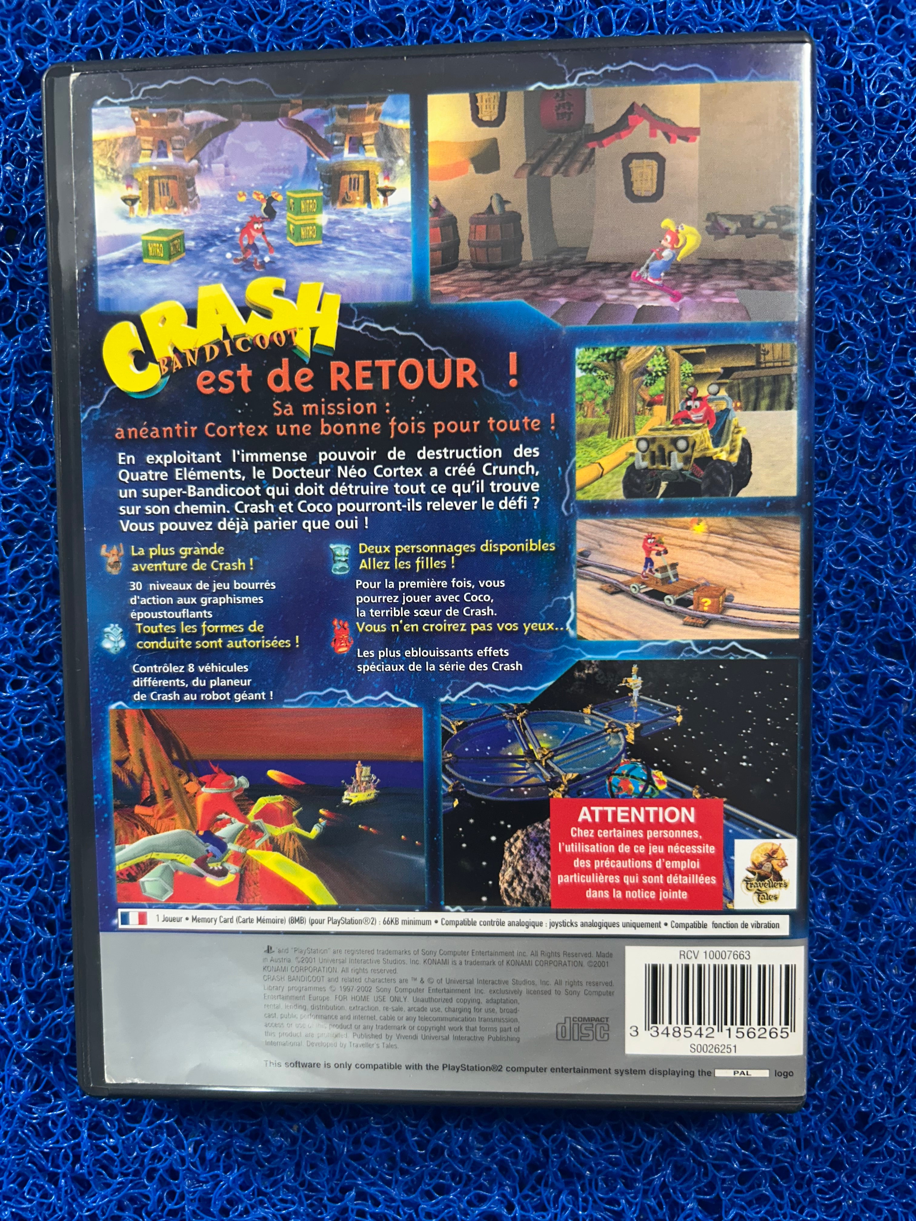 PS2 Crash bandicoot wrath of cortex (E)