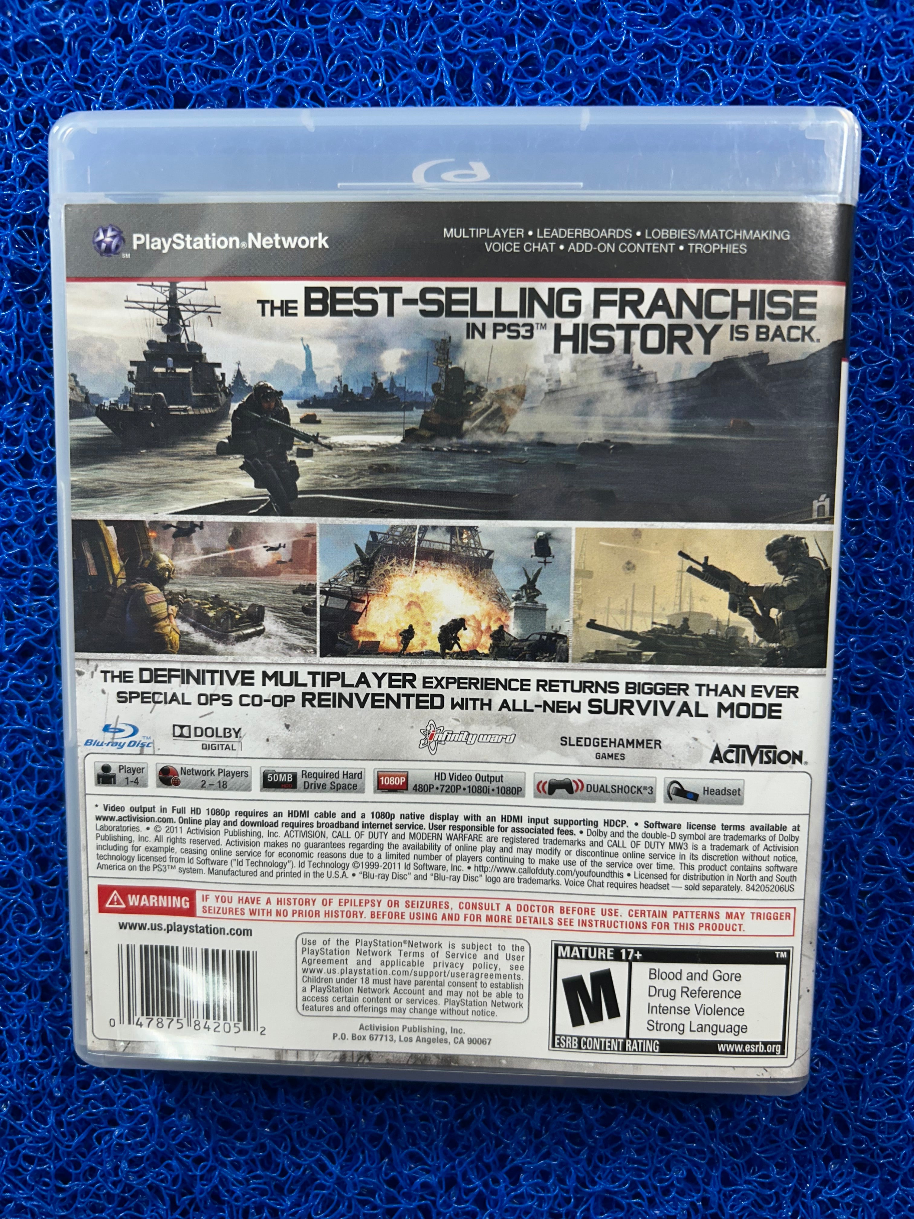 PS3 Call of duty mw3