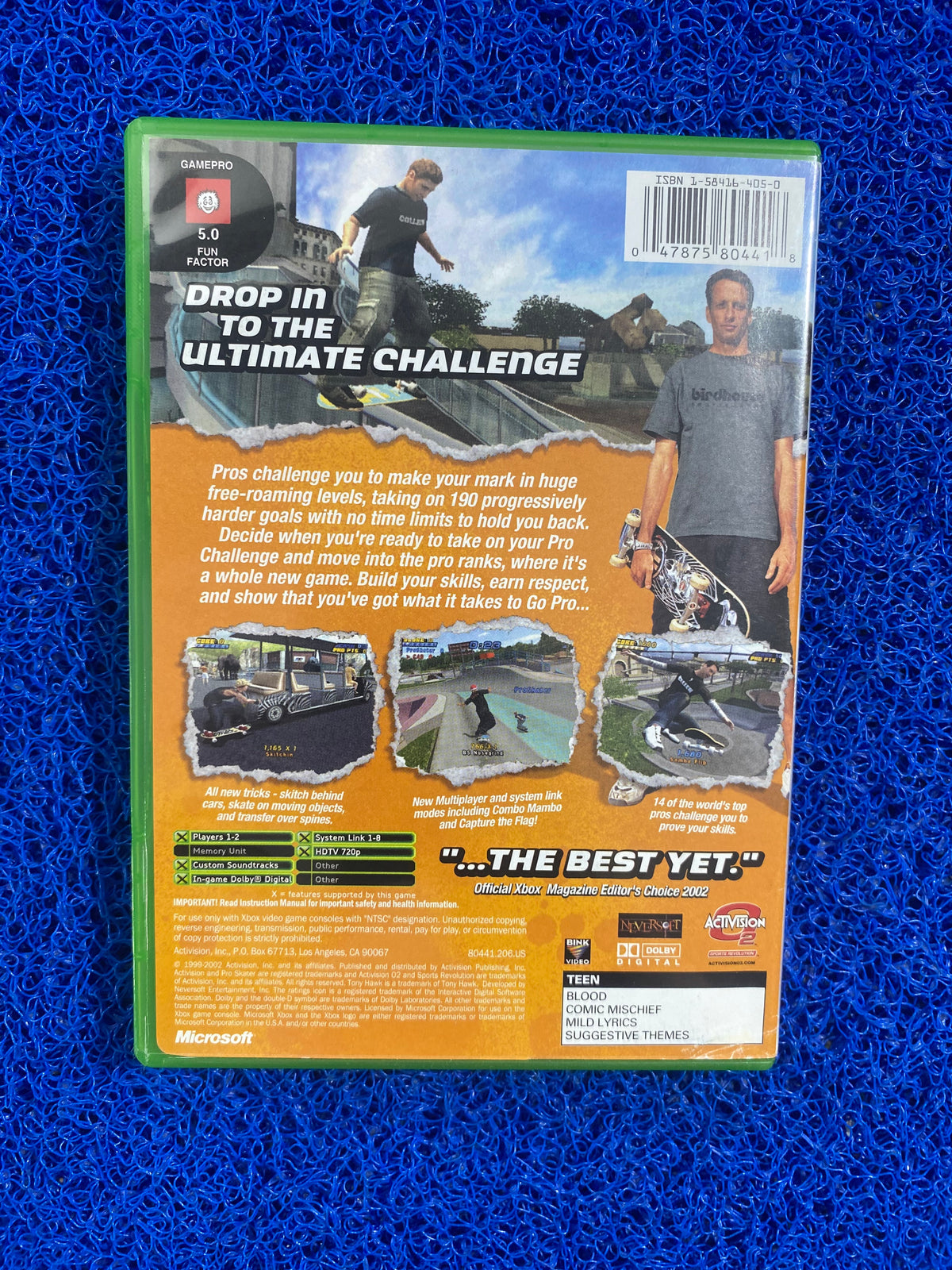 XBOX# Tony hawk proskater 4 (A)