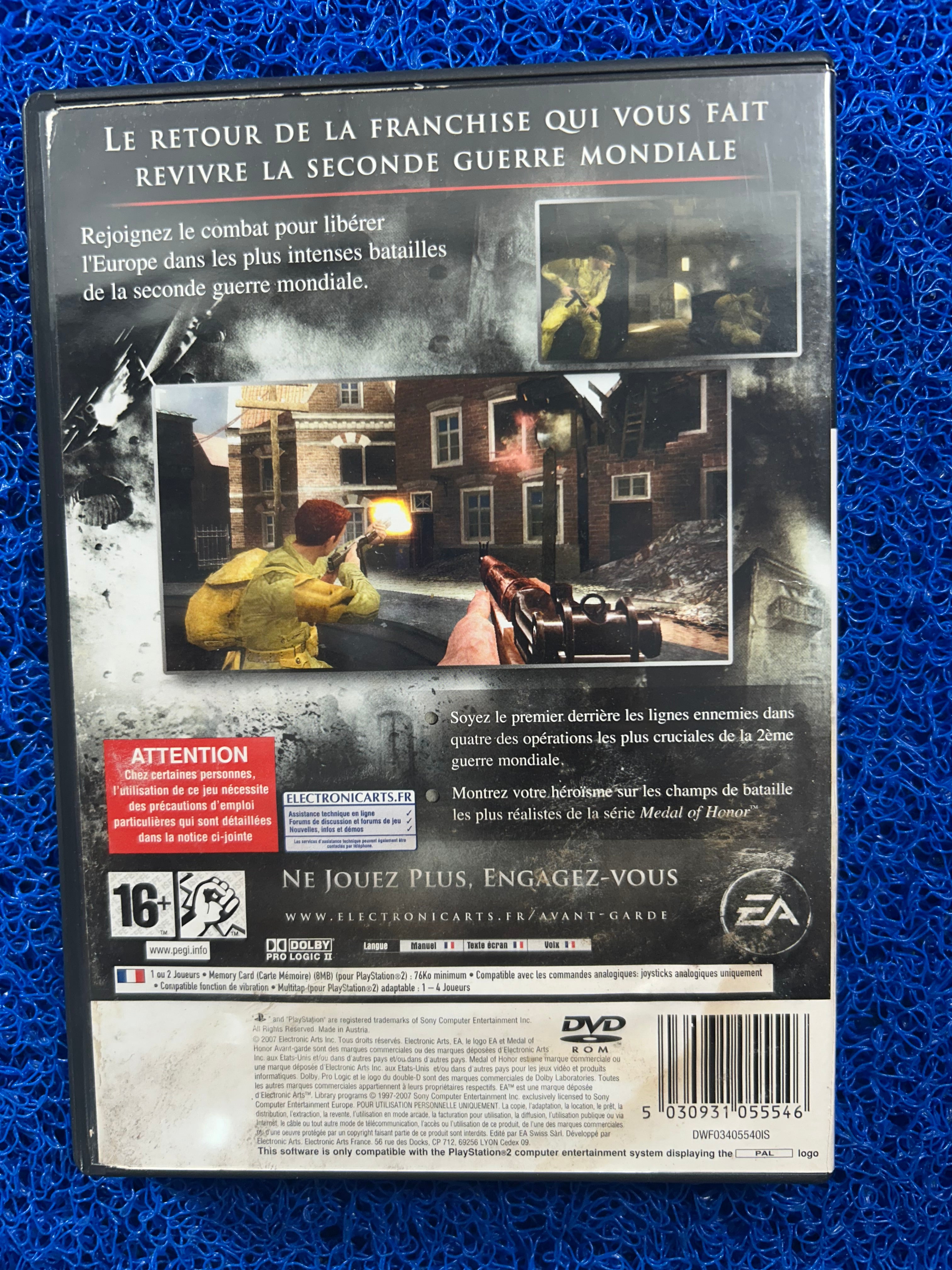 PS2 Medal of honor vanguard (E)