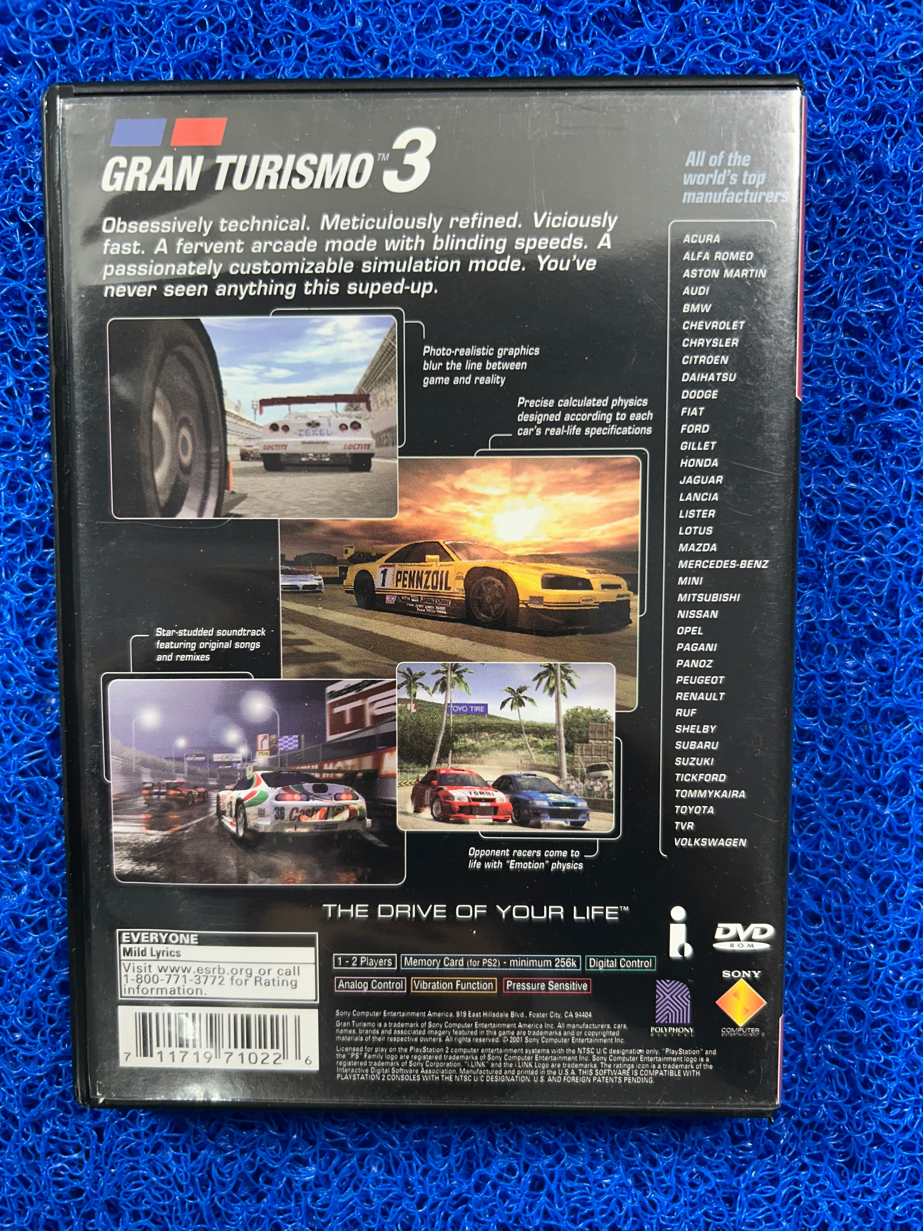 PS2 Gran turismo 3 (A)