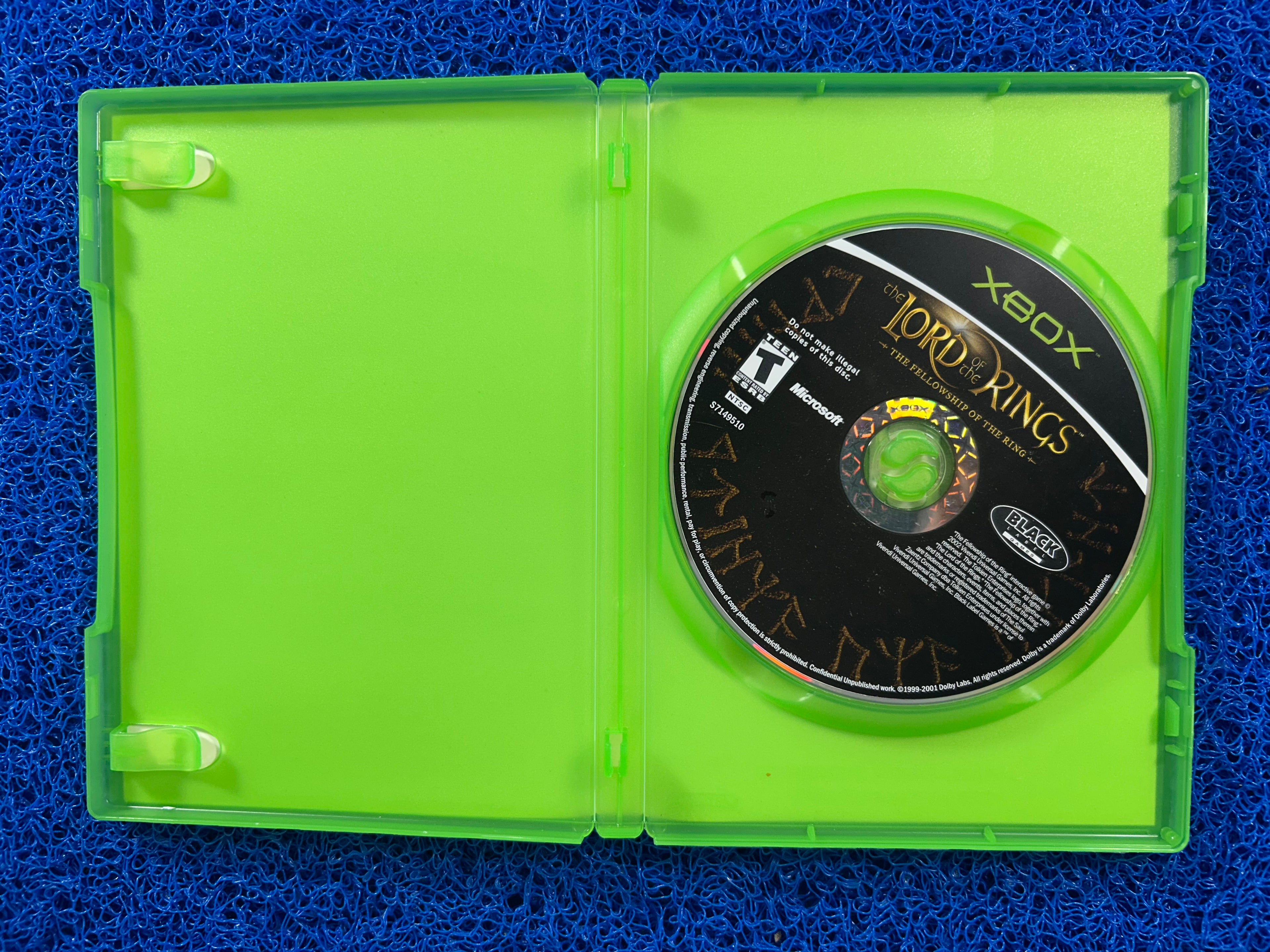 XBOX Lord of the rings the fellowship of the king (A)