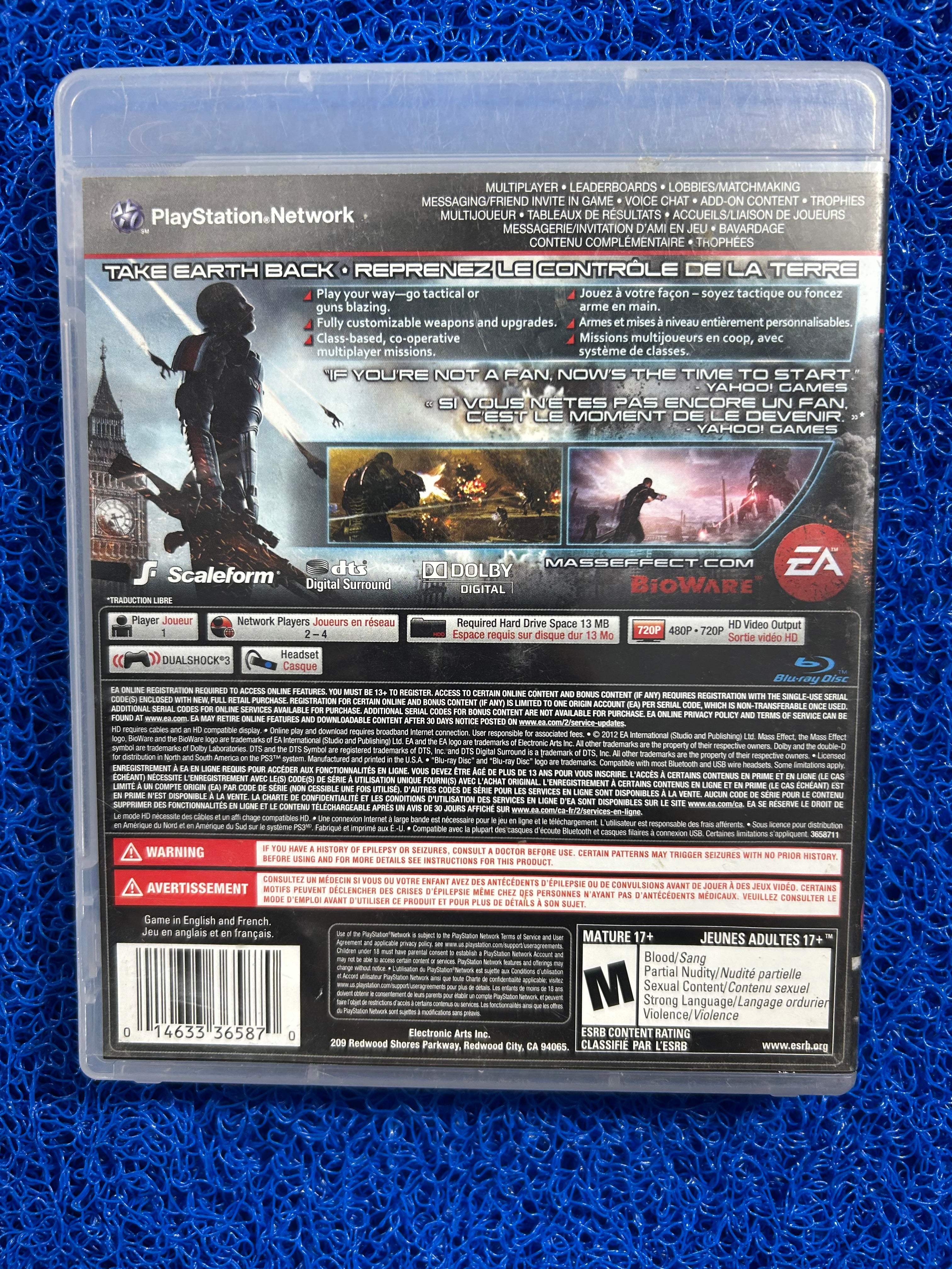 PS3 Mass effect 3