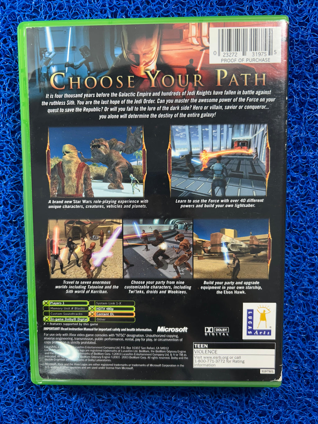XBOX Star wars knights old republic (A)
