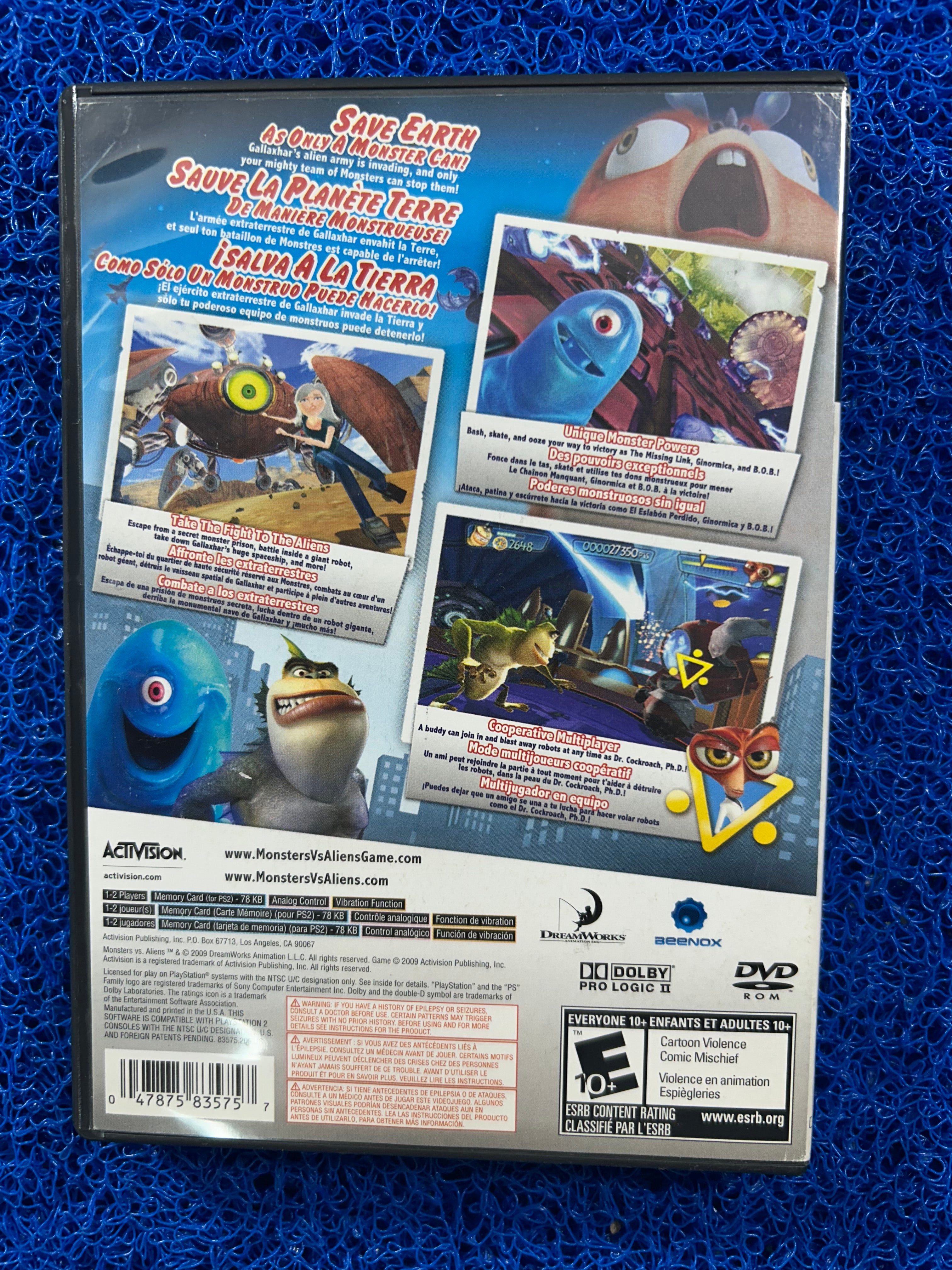PS2 Monster vs. aliens (A)