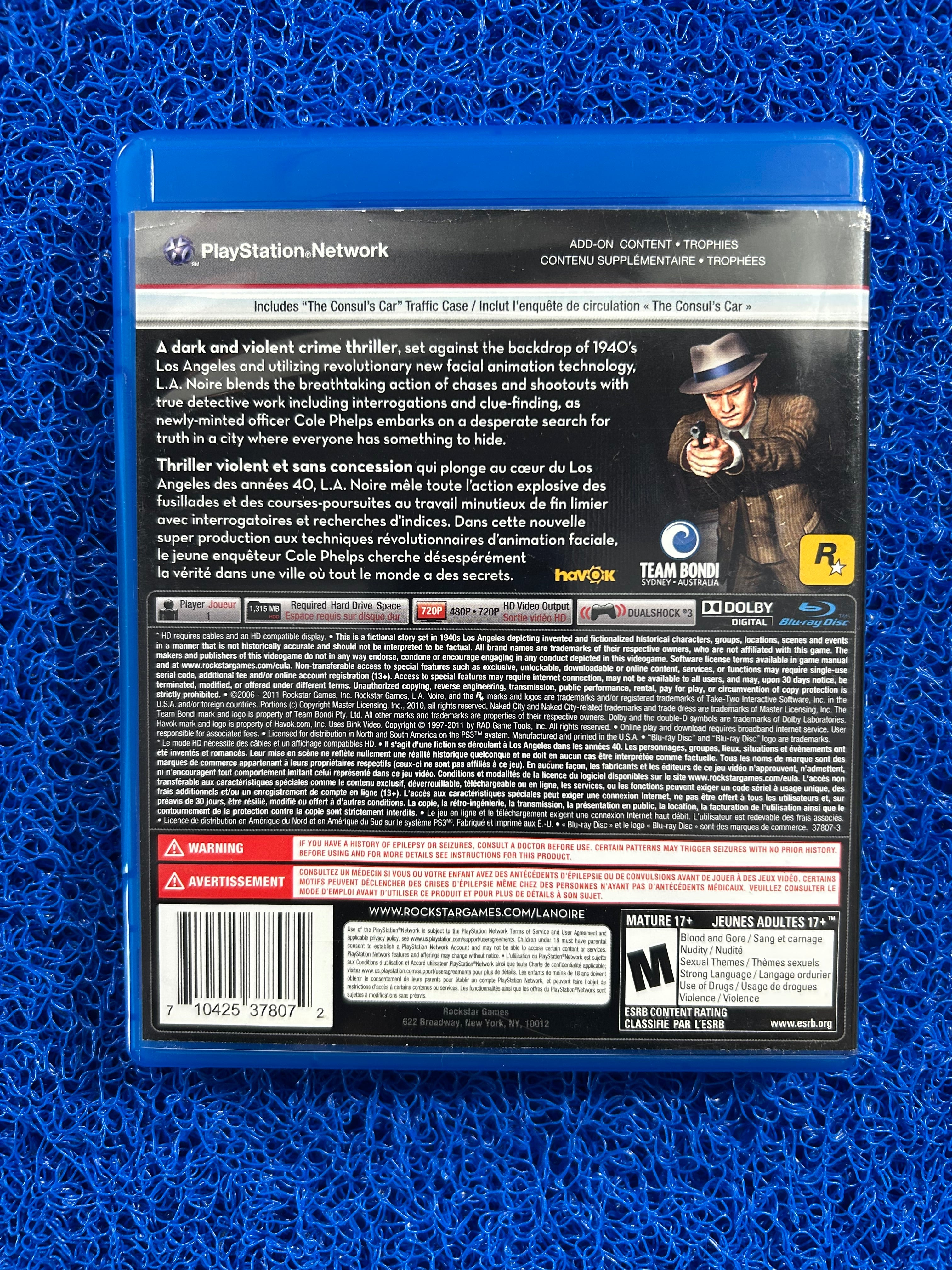 PS3 L.a noire
