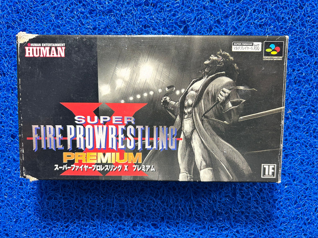 SFC box Super fire pro-wrestling premium X (J)