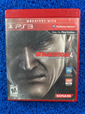 PS3 Metal gear solid 4