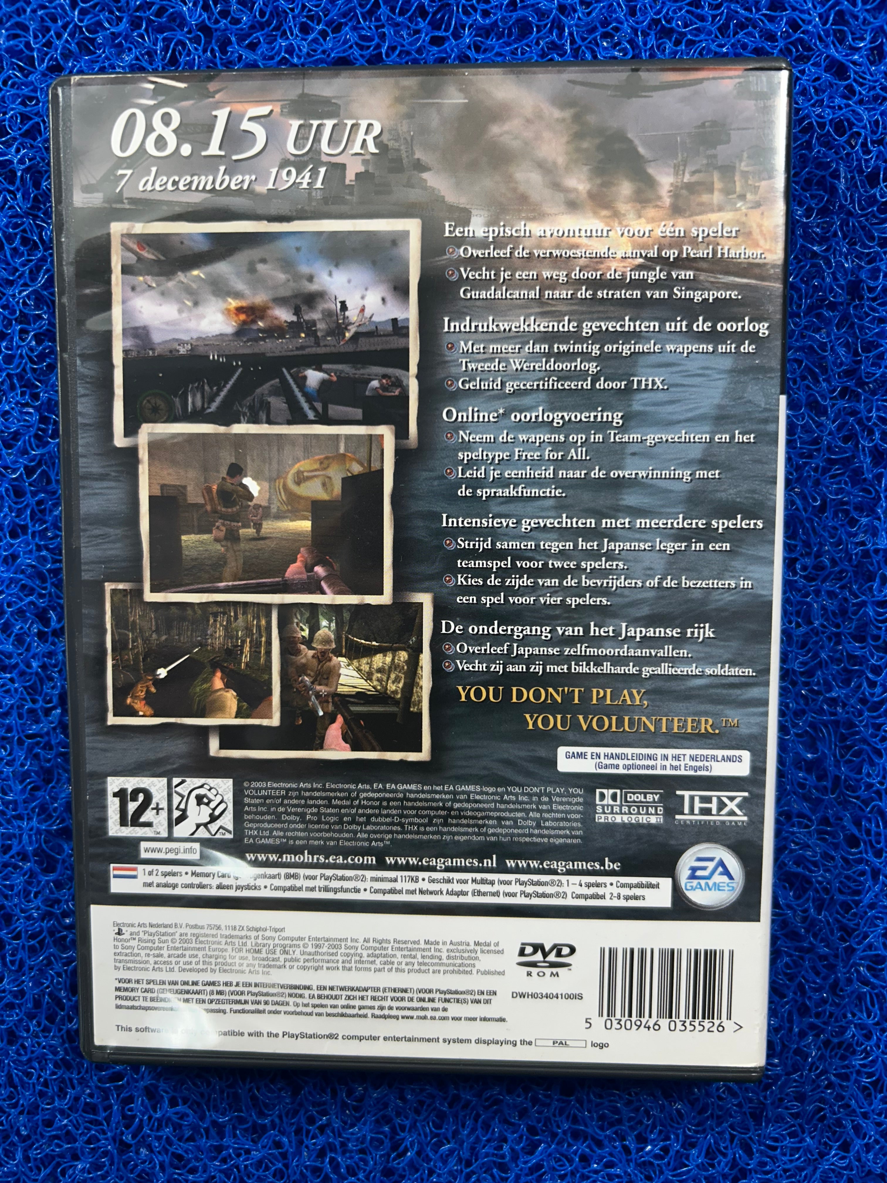 PS2 Medal of honor rising sun (E)