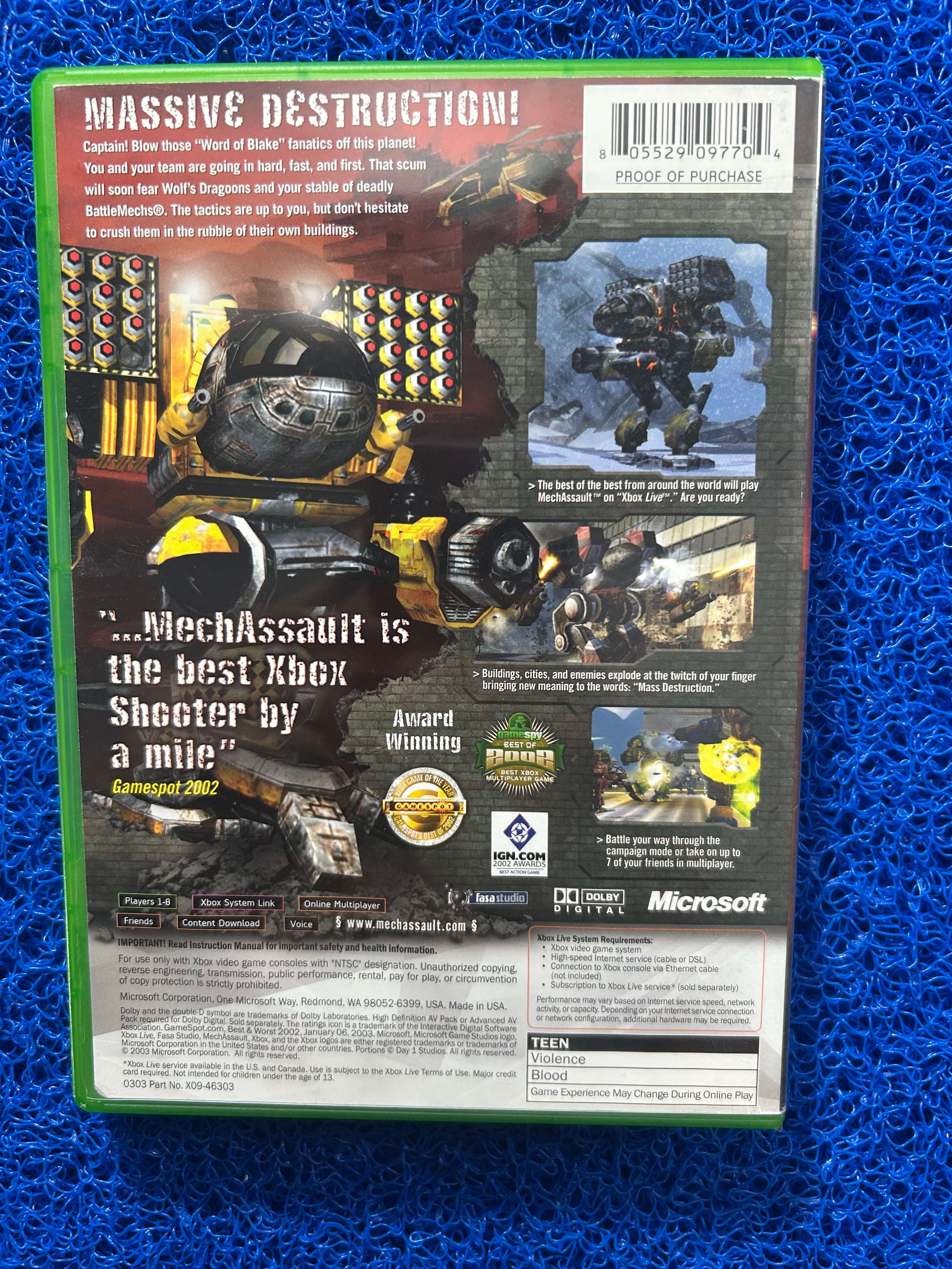 XBOX Mechassault (A)