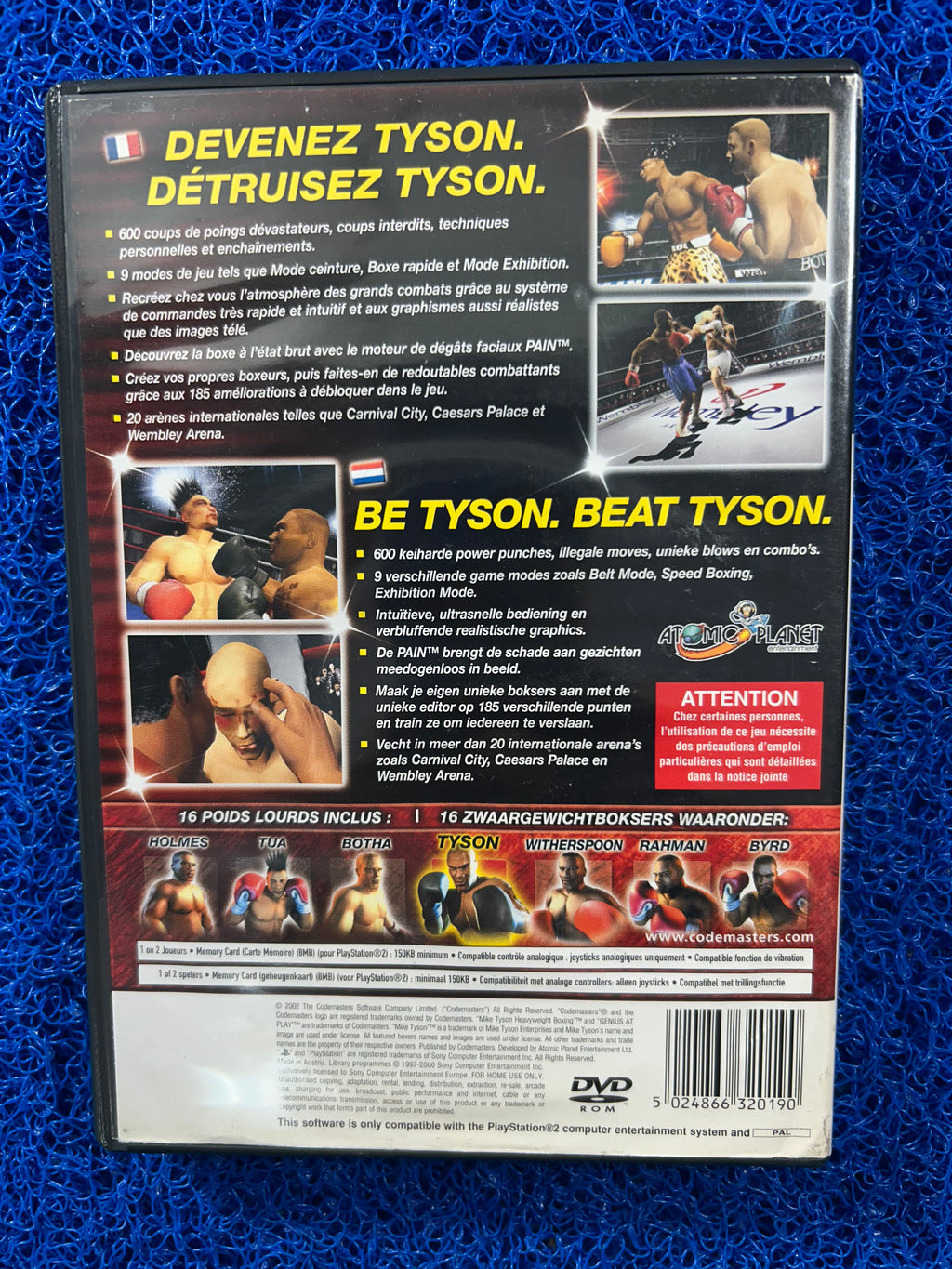 PS2 Mike tyson heavyweight (E)