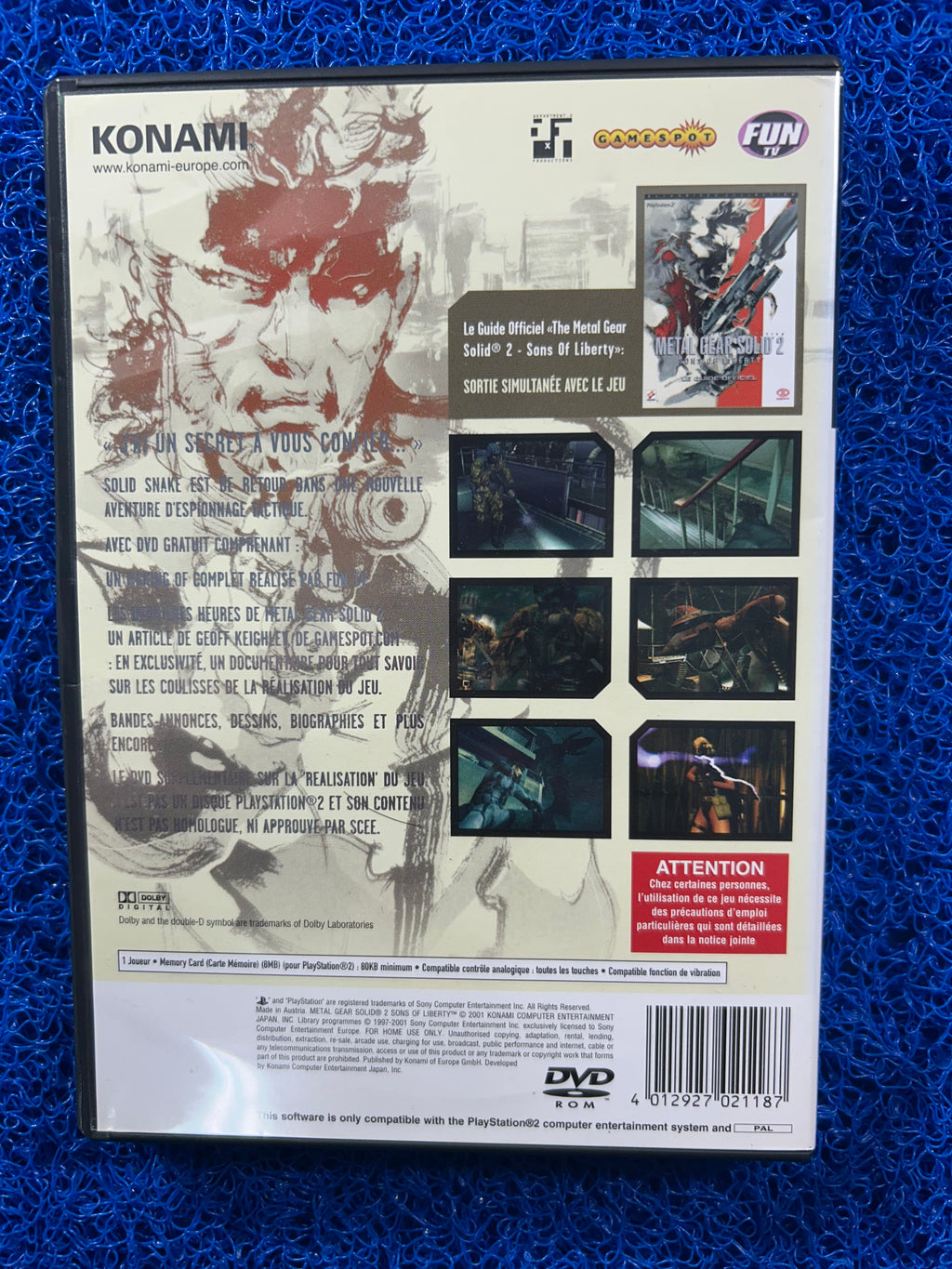 PS2 Metal gear solid 2 (E)