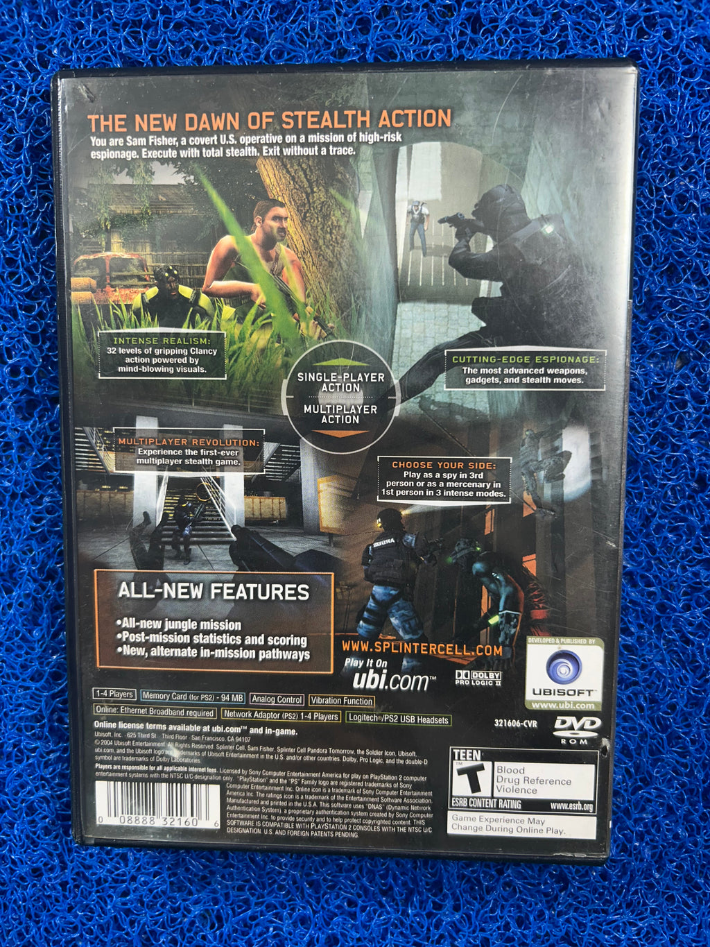 PS2 Splinter cell Pandora tomorrow (A)