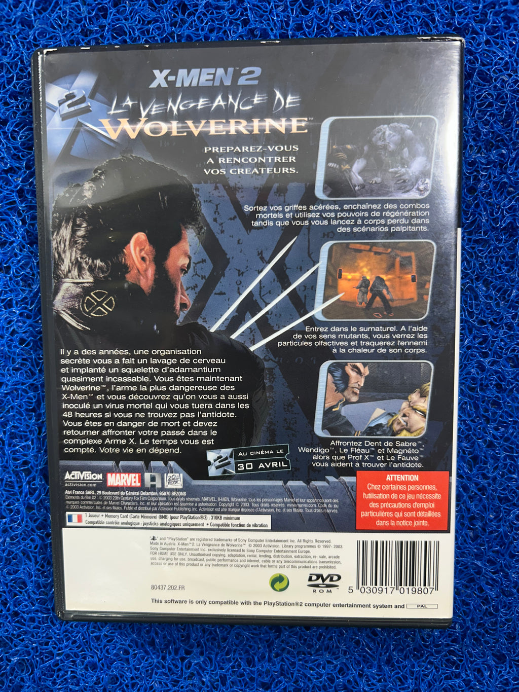 PS2# X-men 2 Wolverine (E)