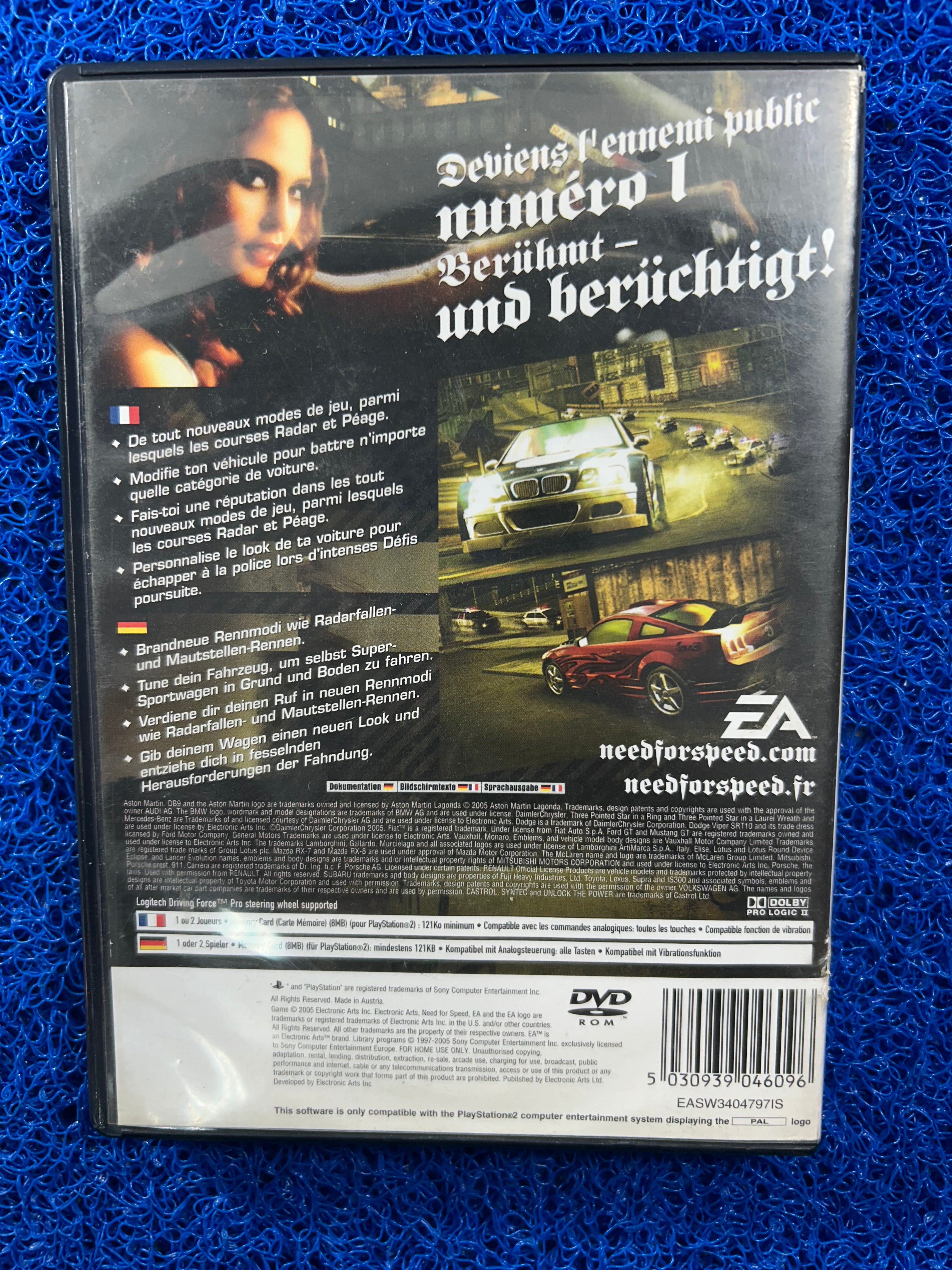 PS2 Need for speed most wanted (E)
