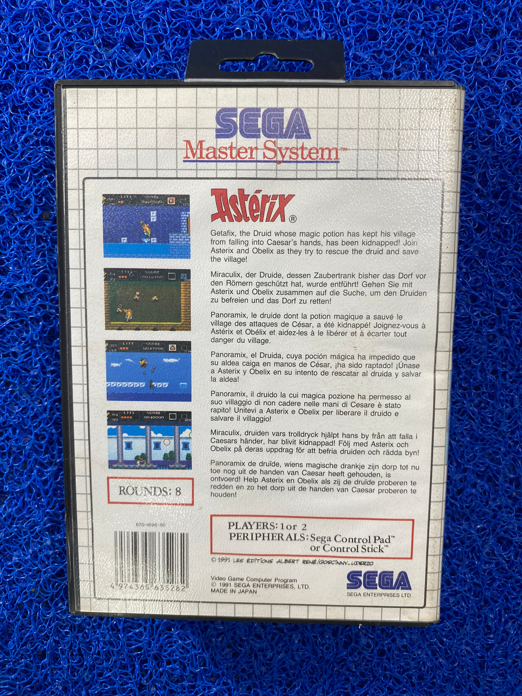 SEGA# Master system Asterix (E)