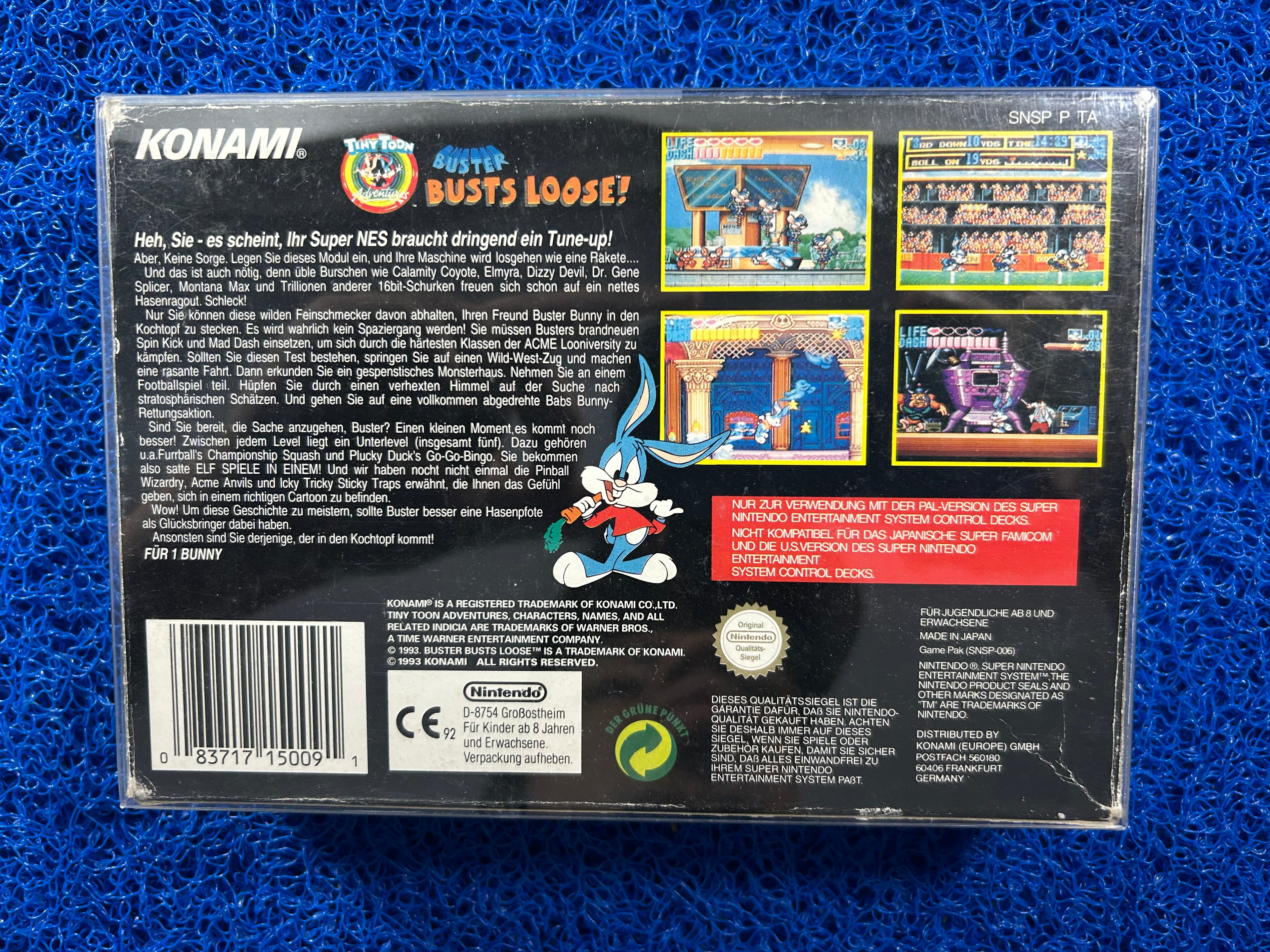 BOX SNES Tiny toon buster busts loose (E)