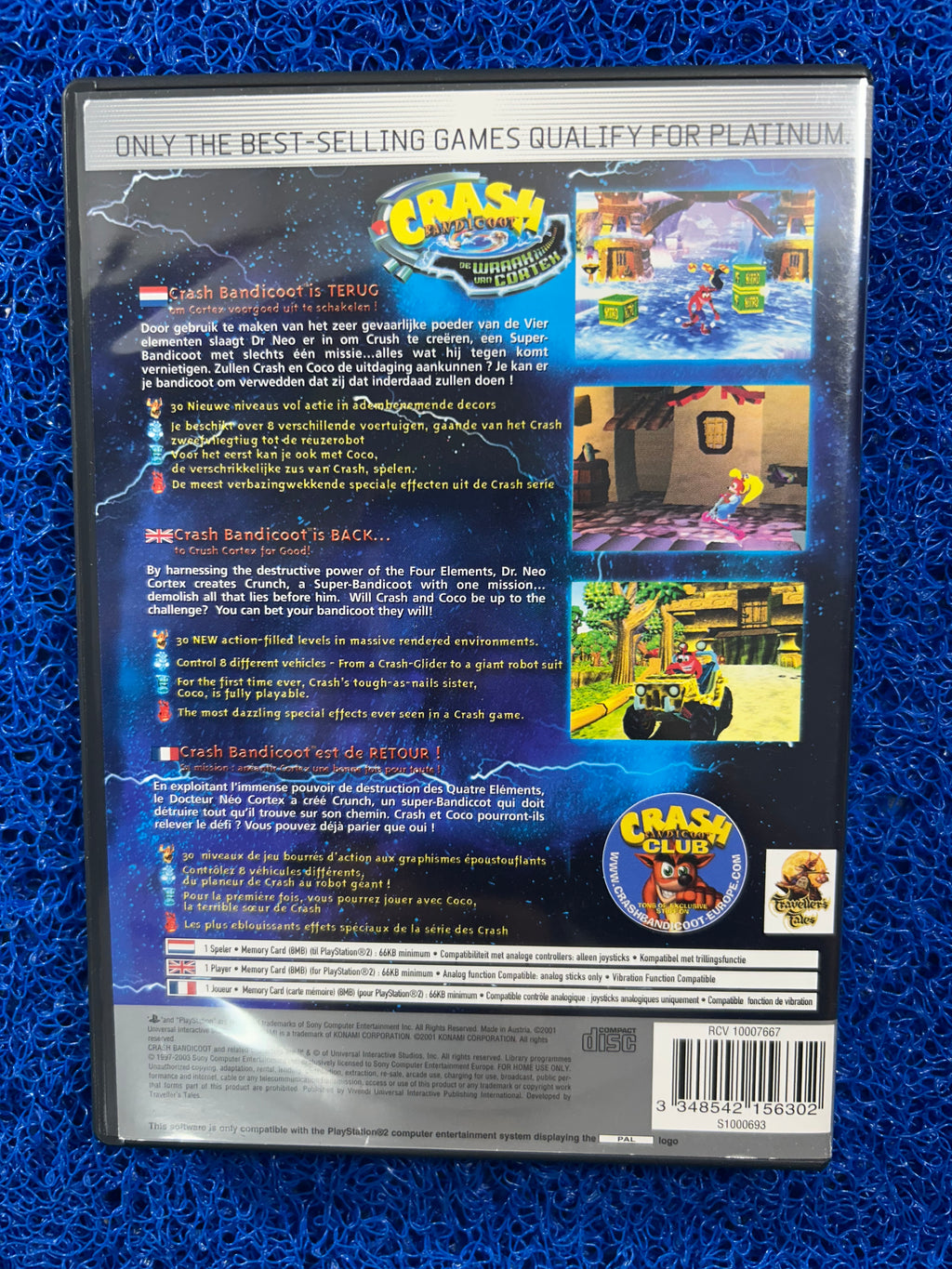 PS2 Crash bandicoot wrath of cortex (E)