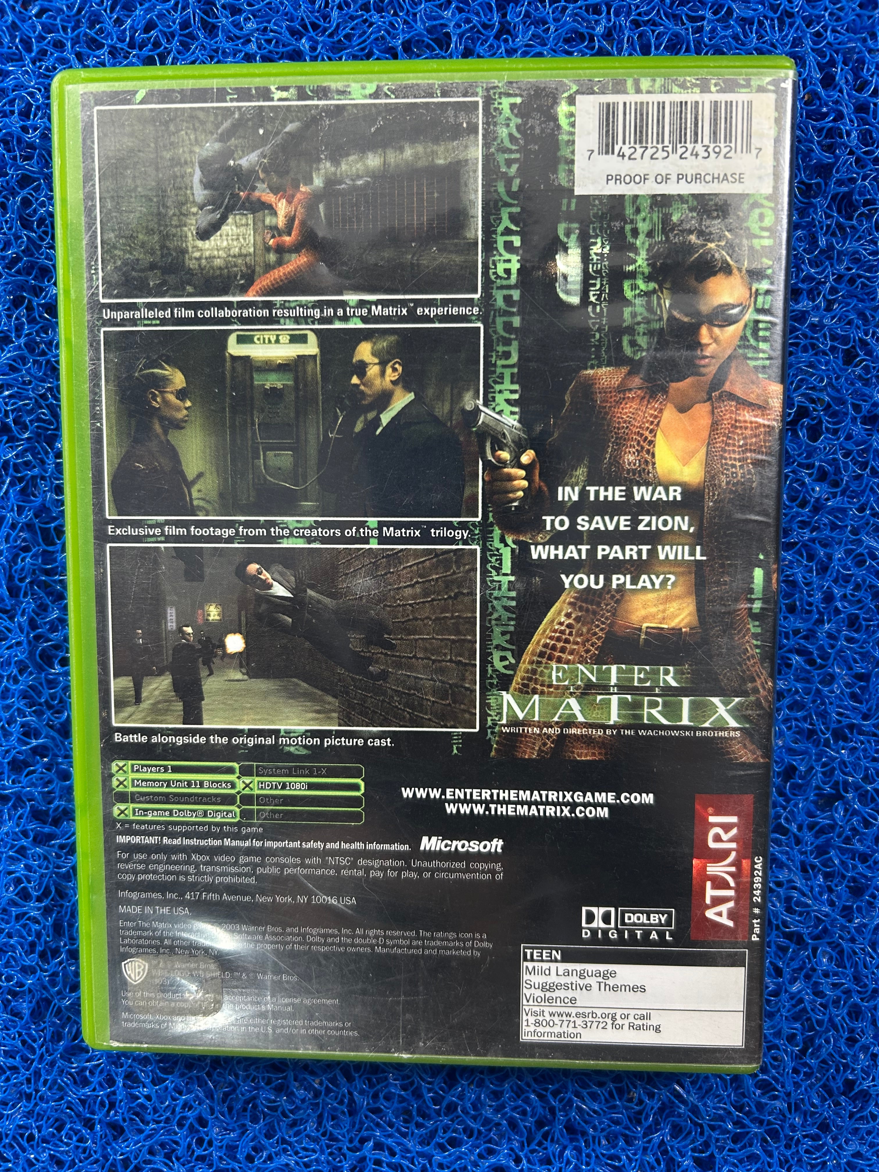 XBOX Enter the Matrix (A)