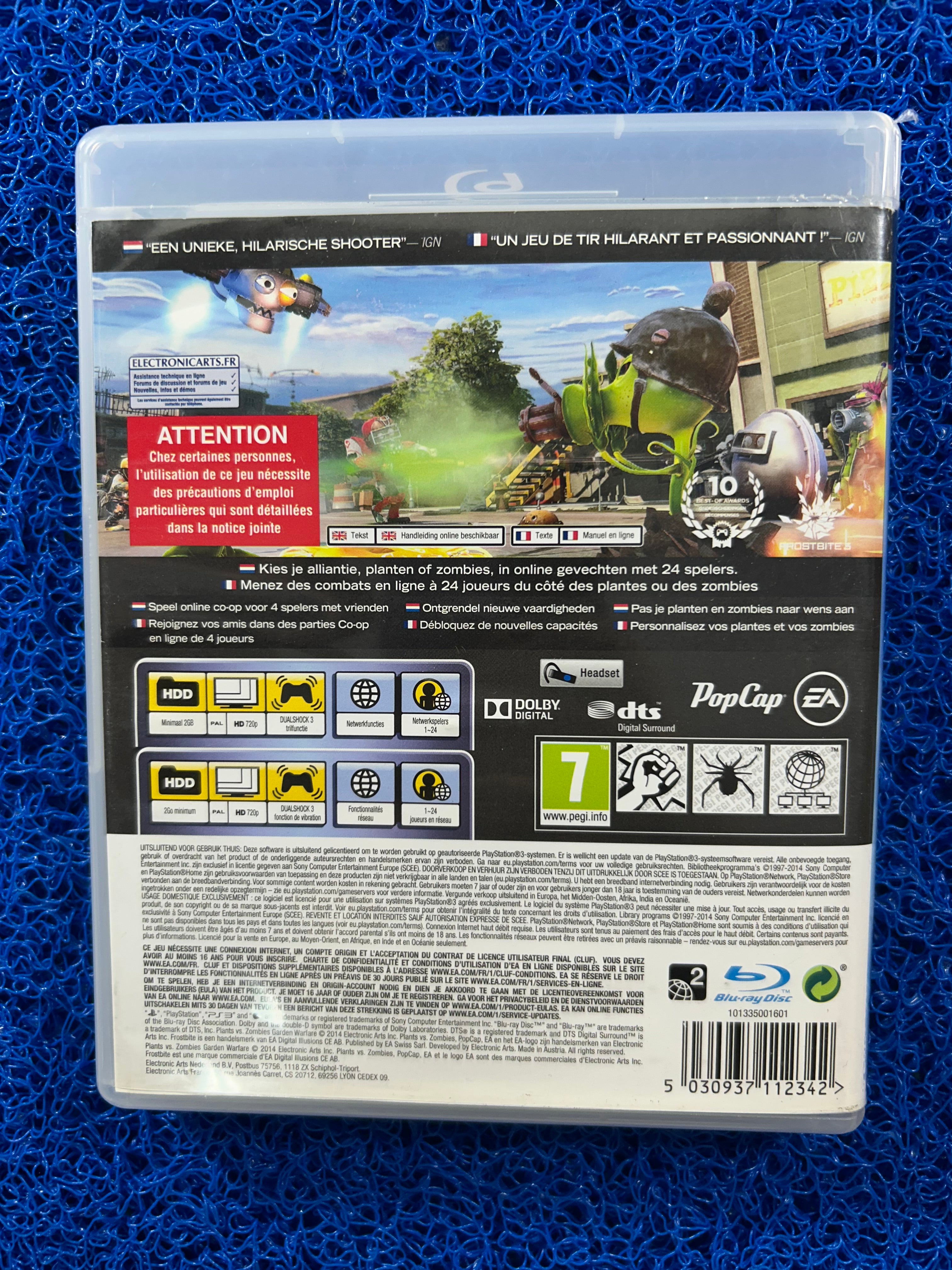 PS3 Plants vs. zombies garden warfare