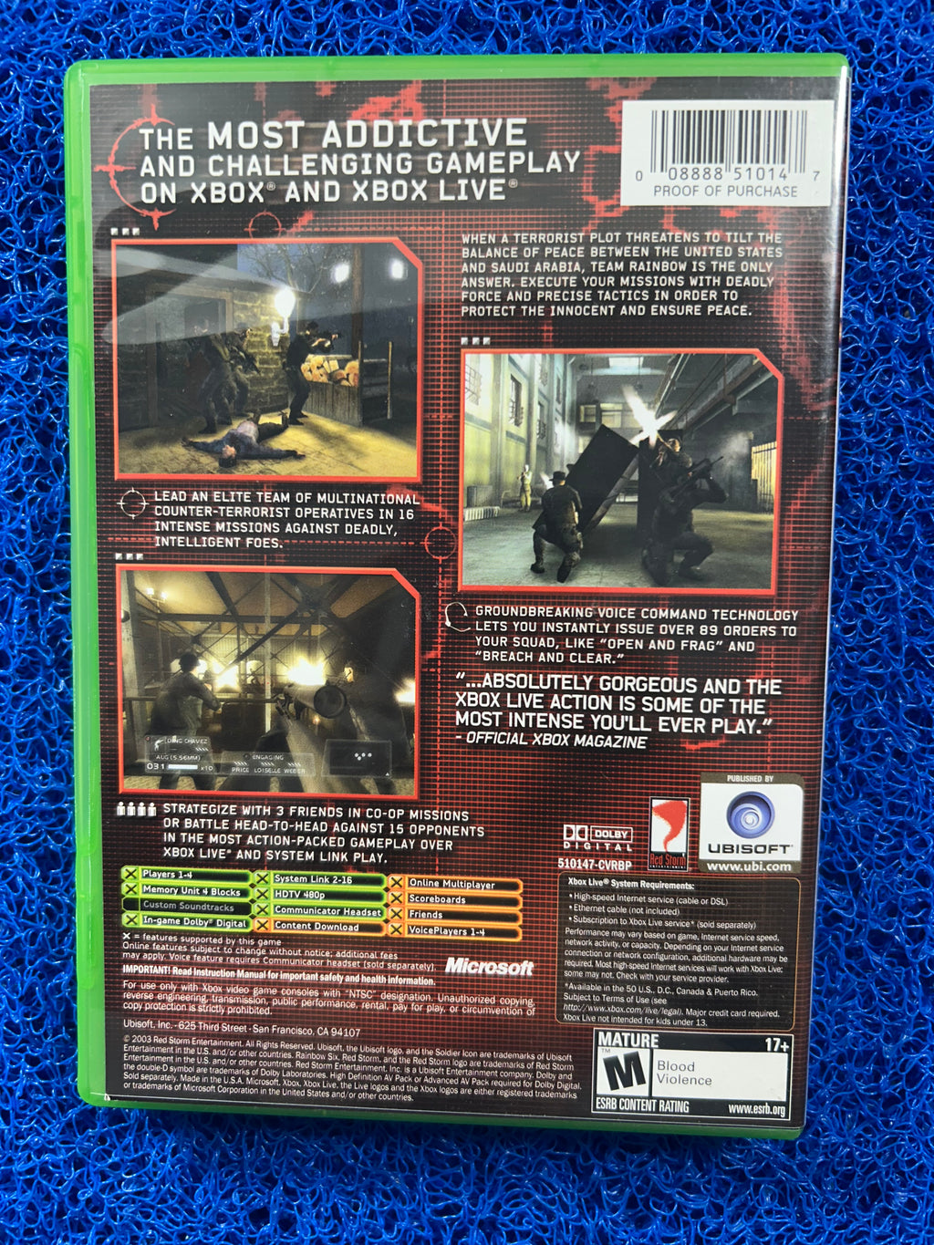XBOX Rainbow six 3 (A)