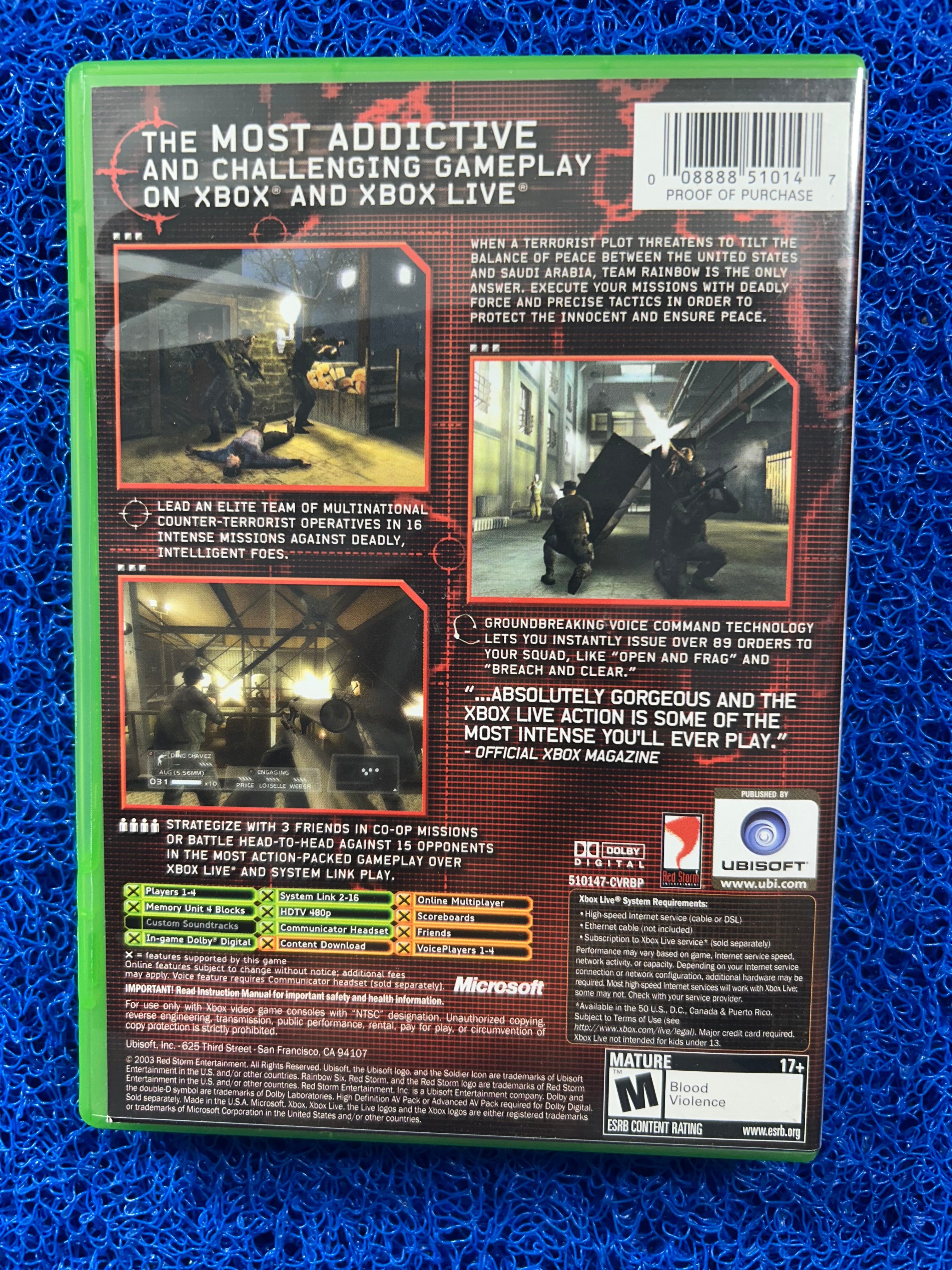 XBOX Rainbow six 3 (A)