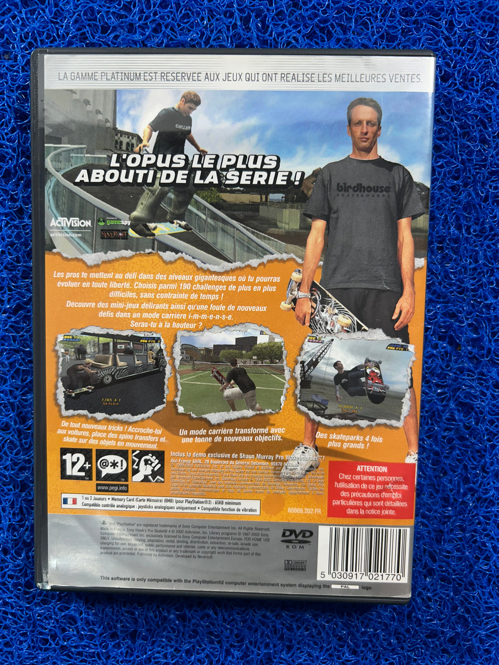 PS2 Tony hawk 4 (E)