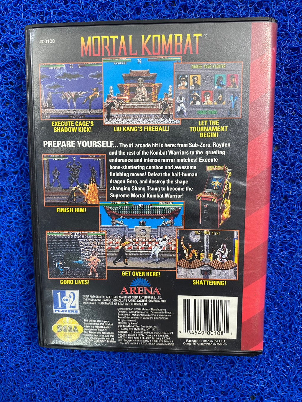SEGA# Megadrive Mortal kombat (A)