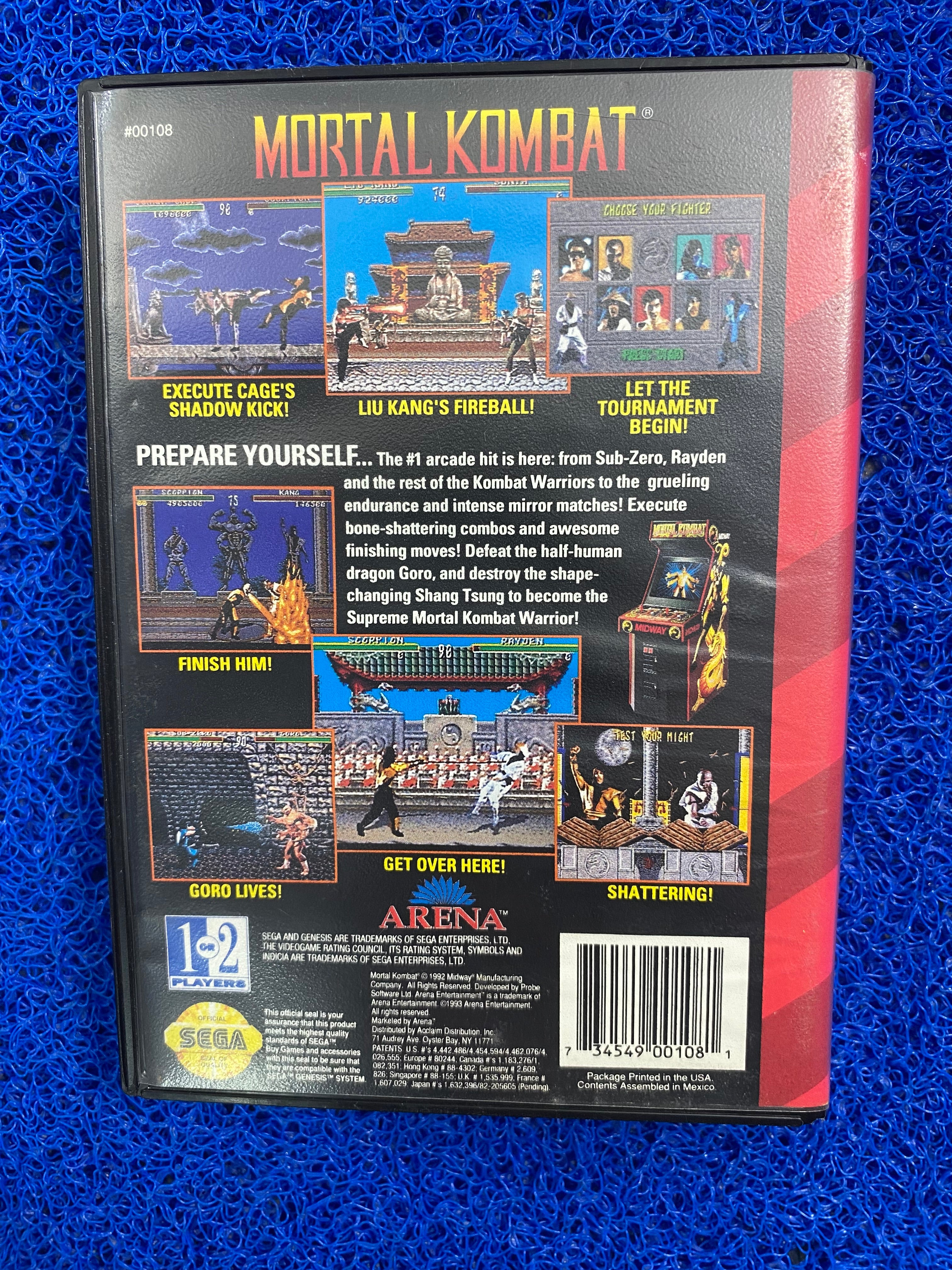 SEGA# Megadrive Mortal kombat (A)
