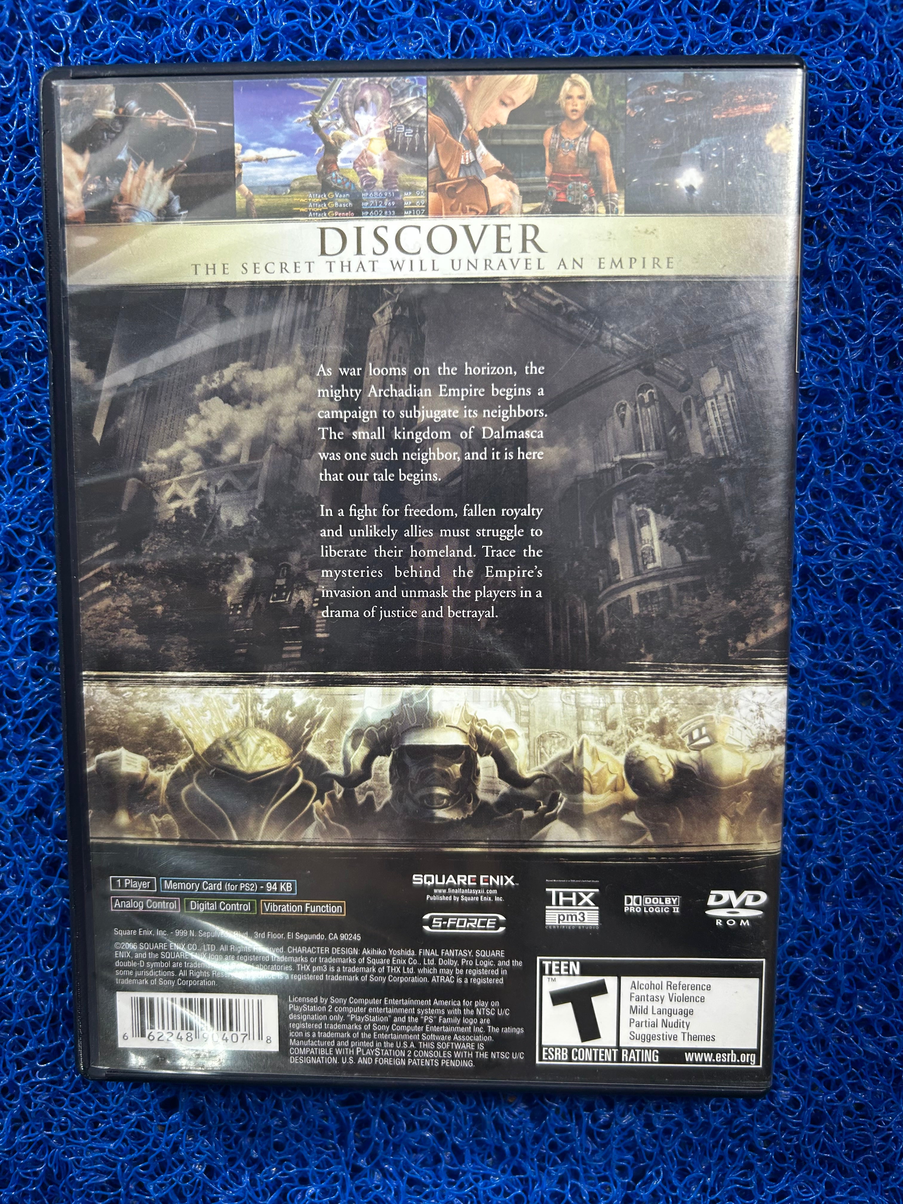 PS2 Final fantasy XII (A)