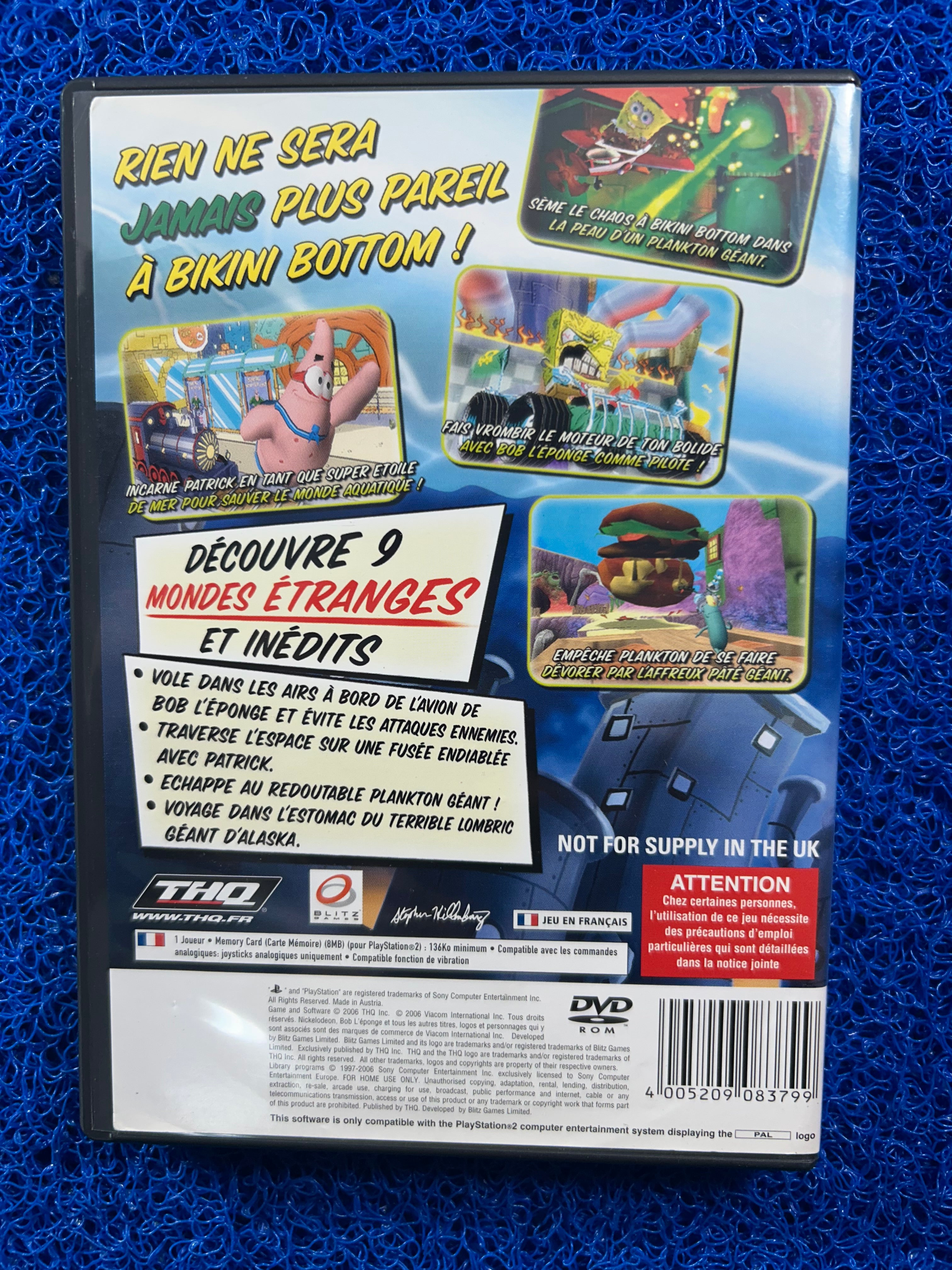 PS2 Spongebob squarepants from the krusty krab (E)