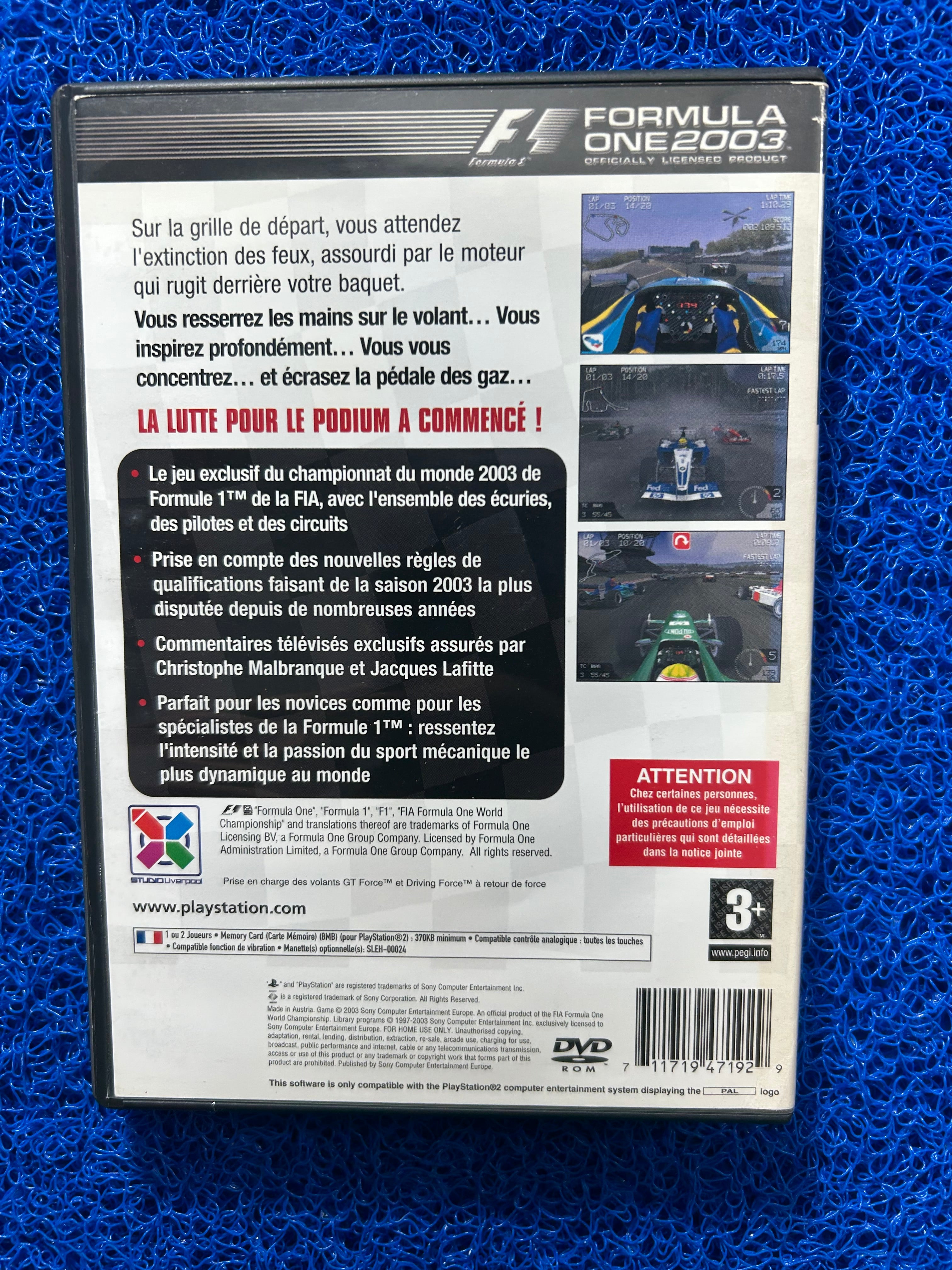PS2 Fórmula one 2003 (E)