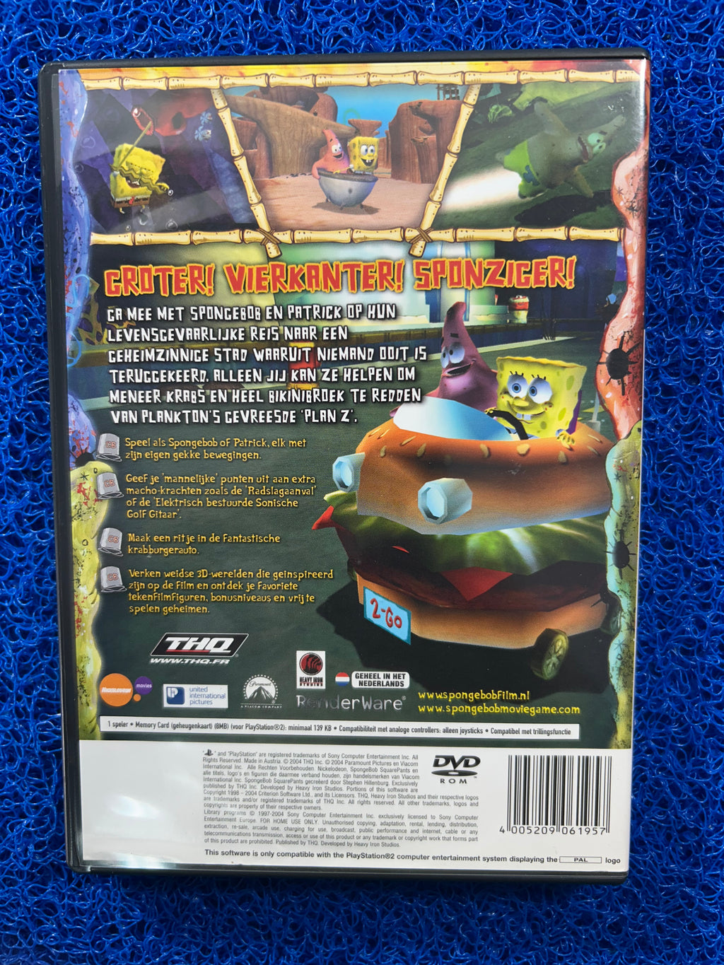 PS2 Spongebob squarepants movie (E)