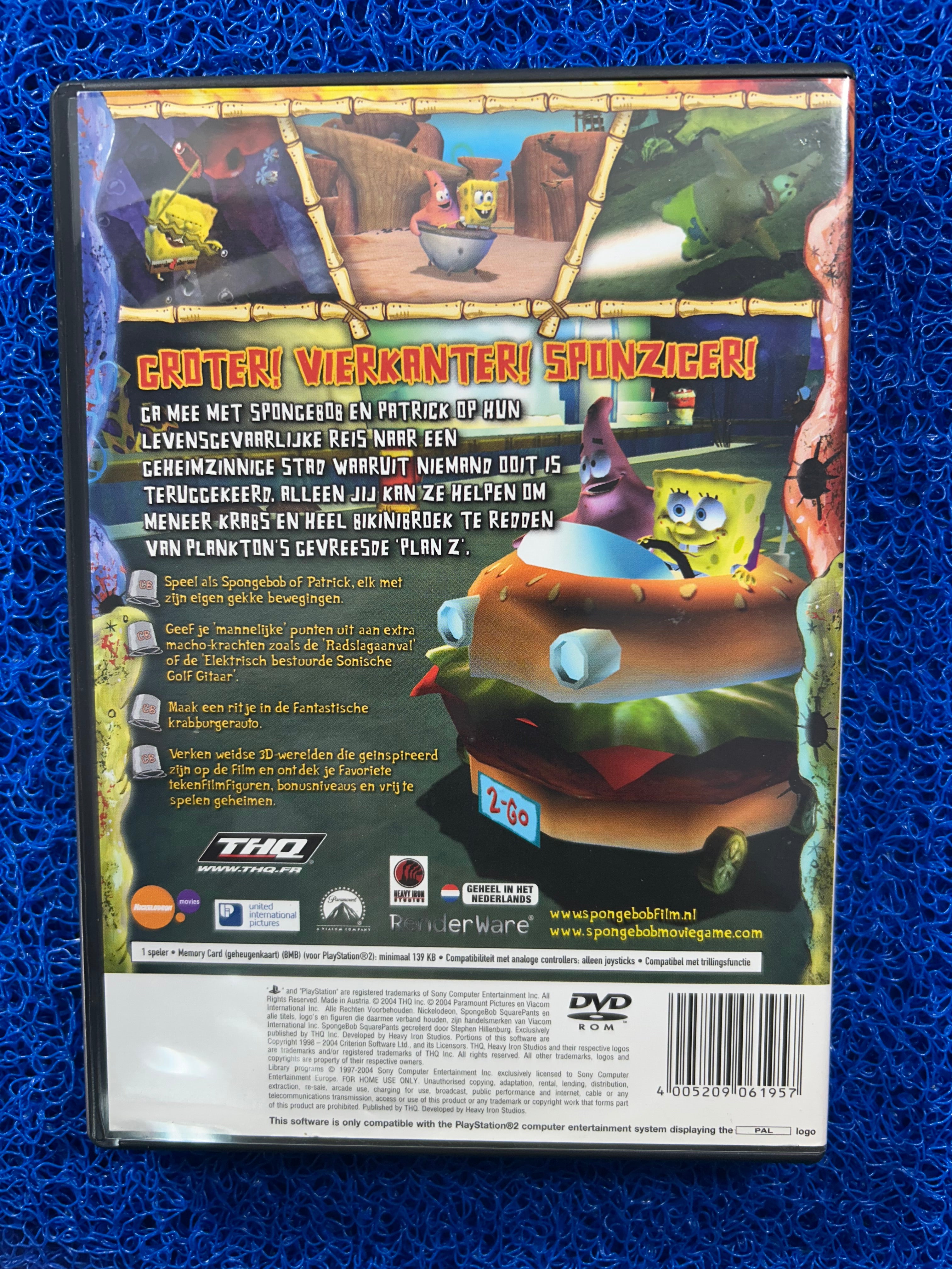 PS2 Spongebob squarepants movie (E)