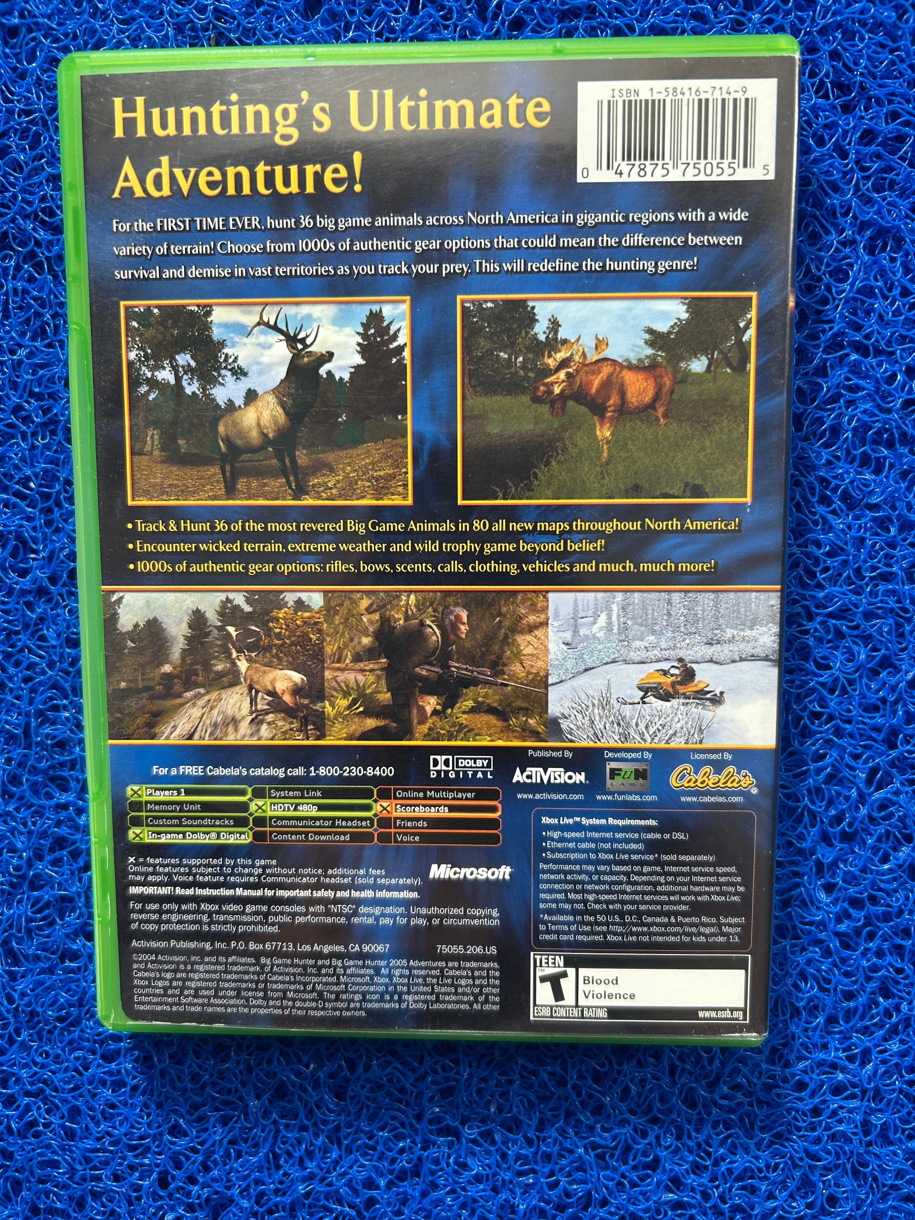 XBOX Big game hunter 2005 adventures (A)