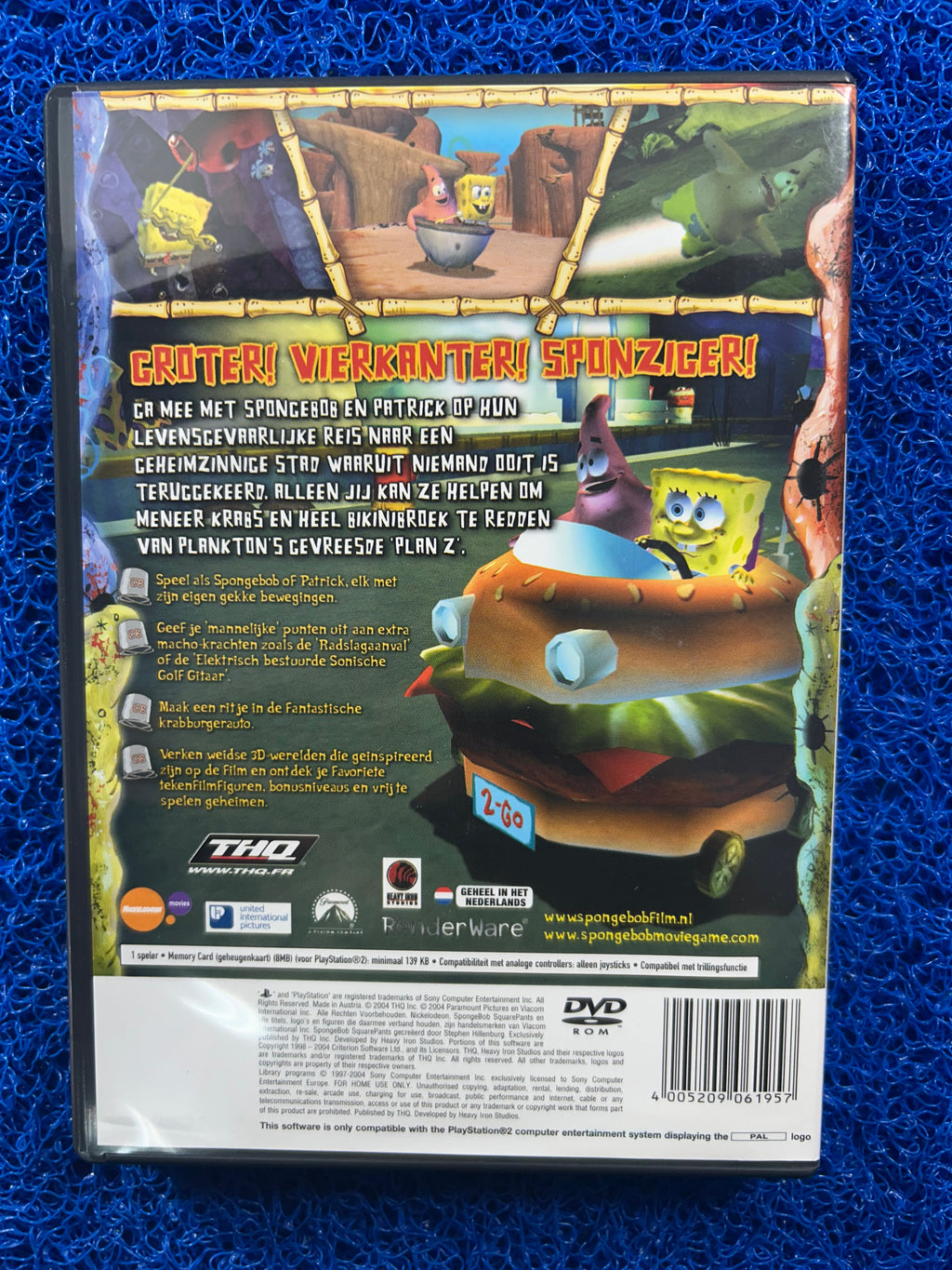 PS2 Spongebob squarepants movie (E)