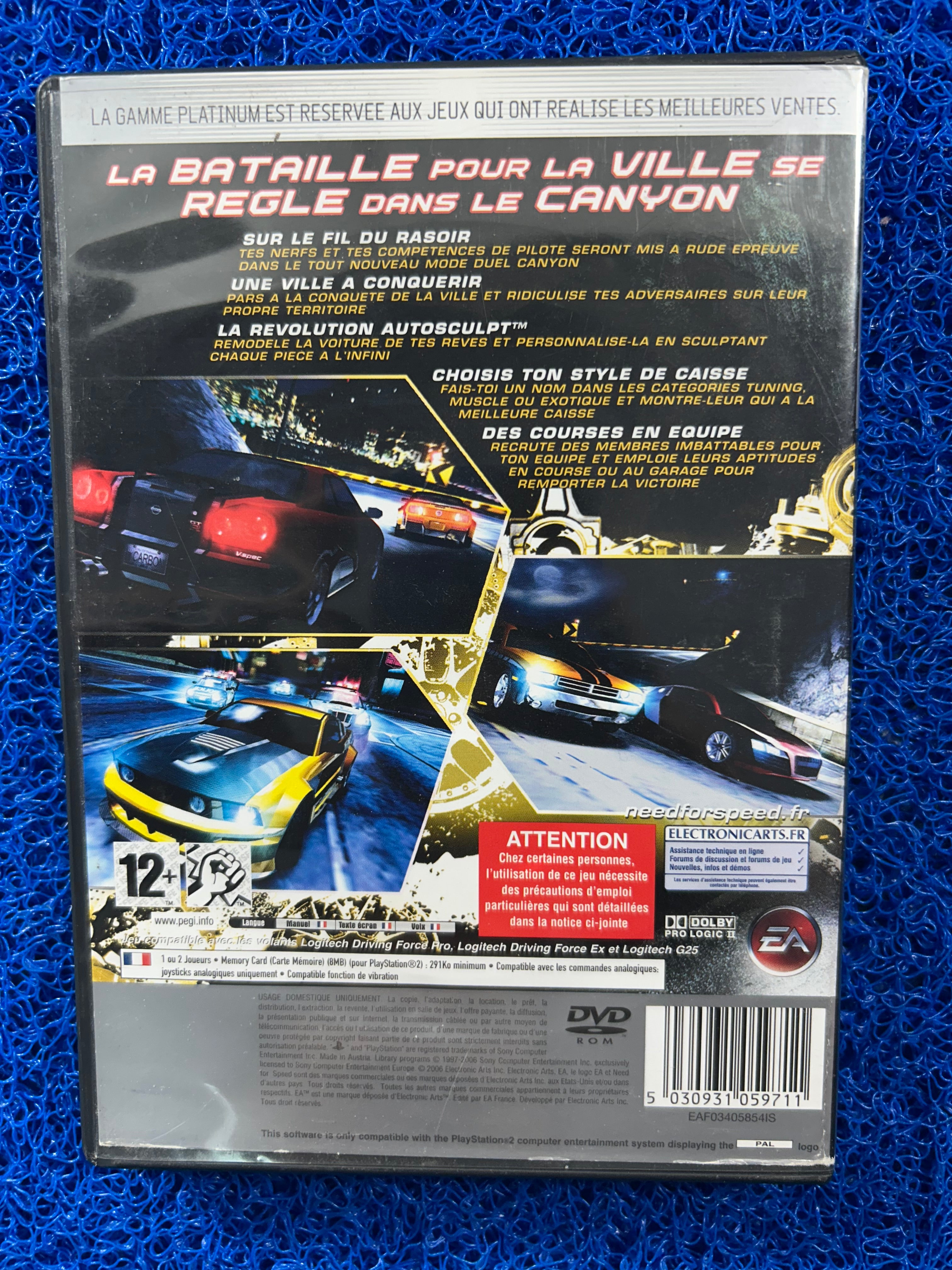 PS2 Need for speed carbon (E)