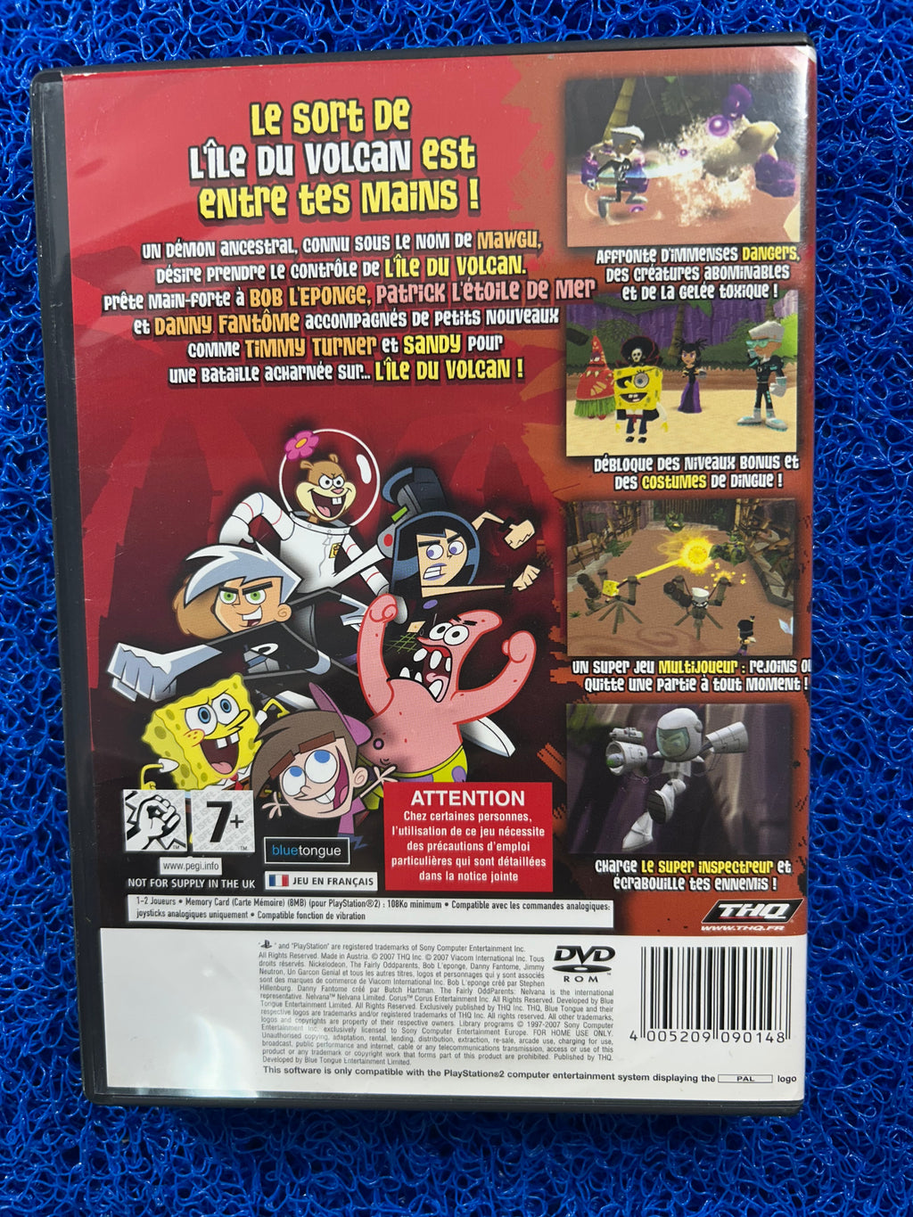 PS2 Spongebob and friends battle for volcano island (E)