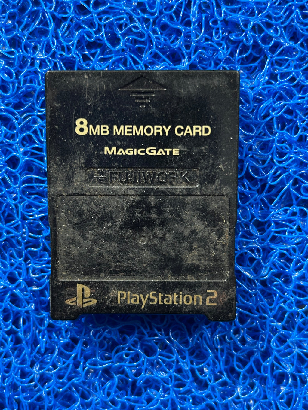 ACESSÓRIOS Memory card de ps2 preto com detalhe dourado
